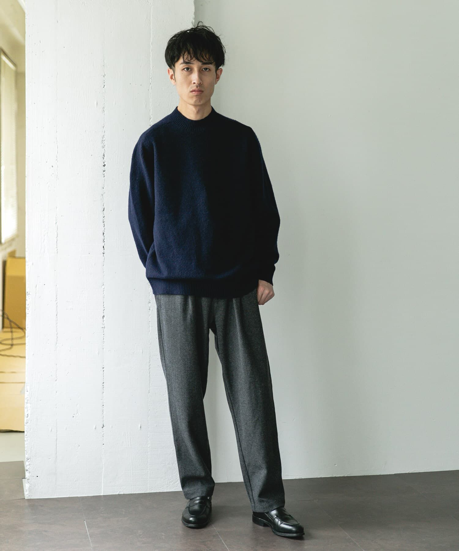 URBAN RESEARCH DOORS「ウール混もちもちハイネックニット」|ニット・セーター|