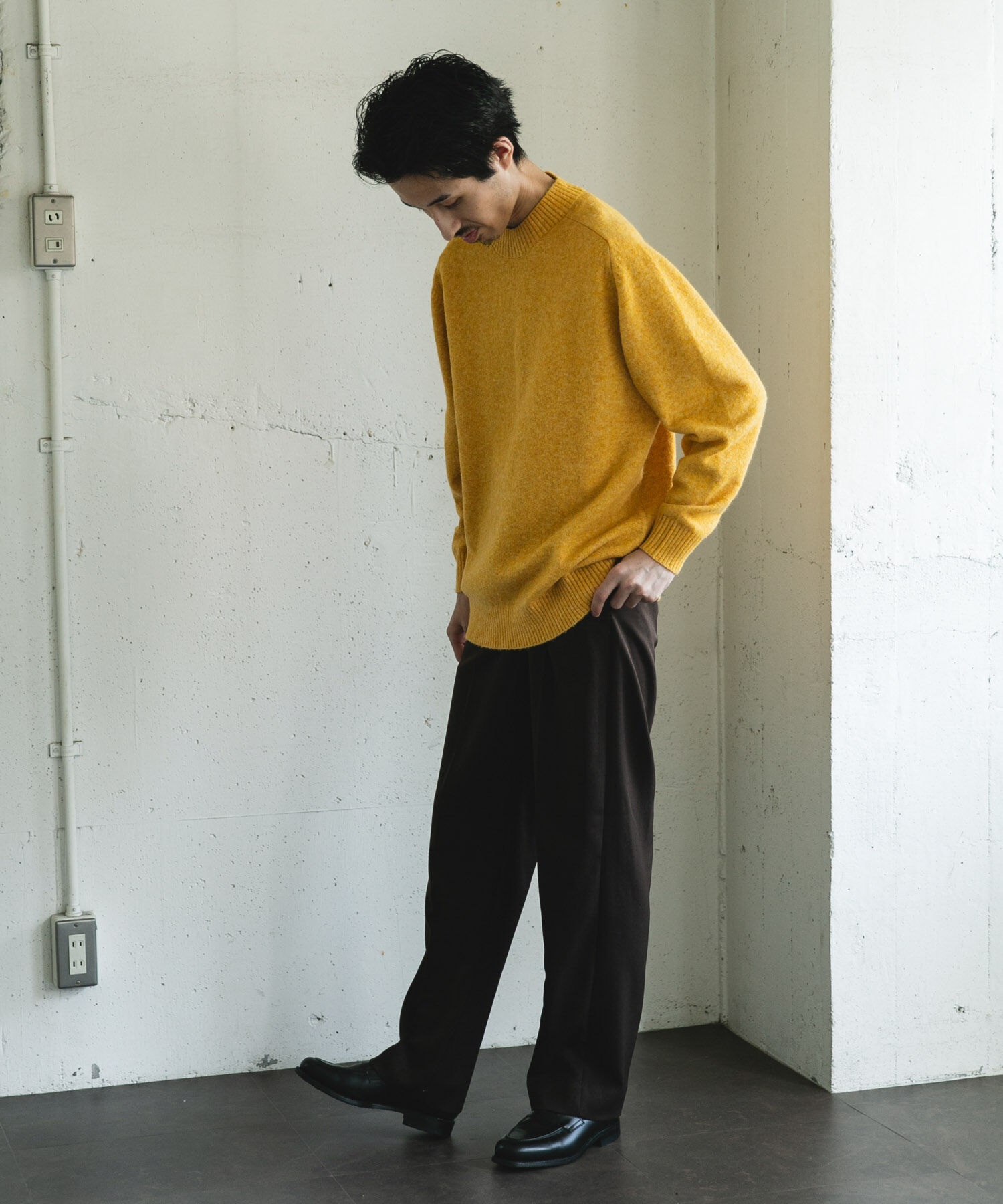 URBAN RESEARCH DOORS「ウール混もちもちハイネックニット」|ニット・セーター|