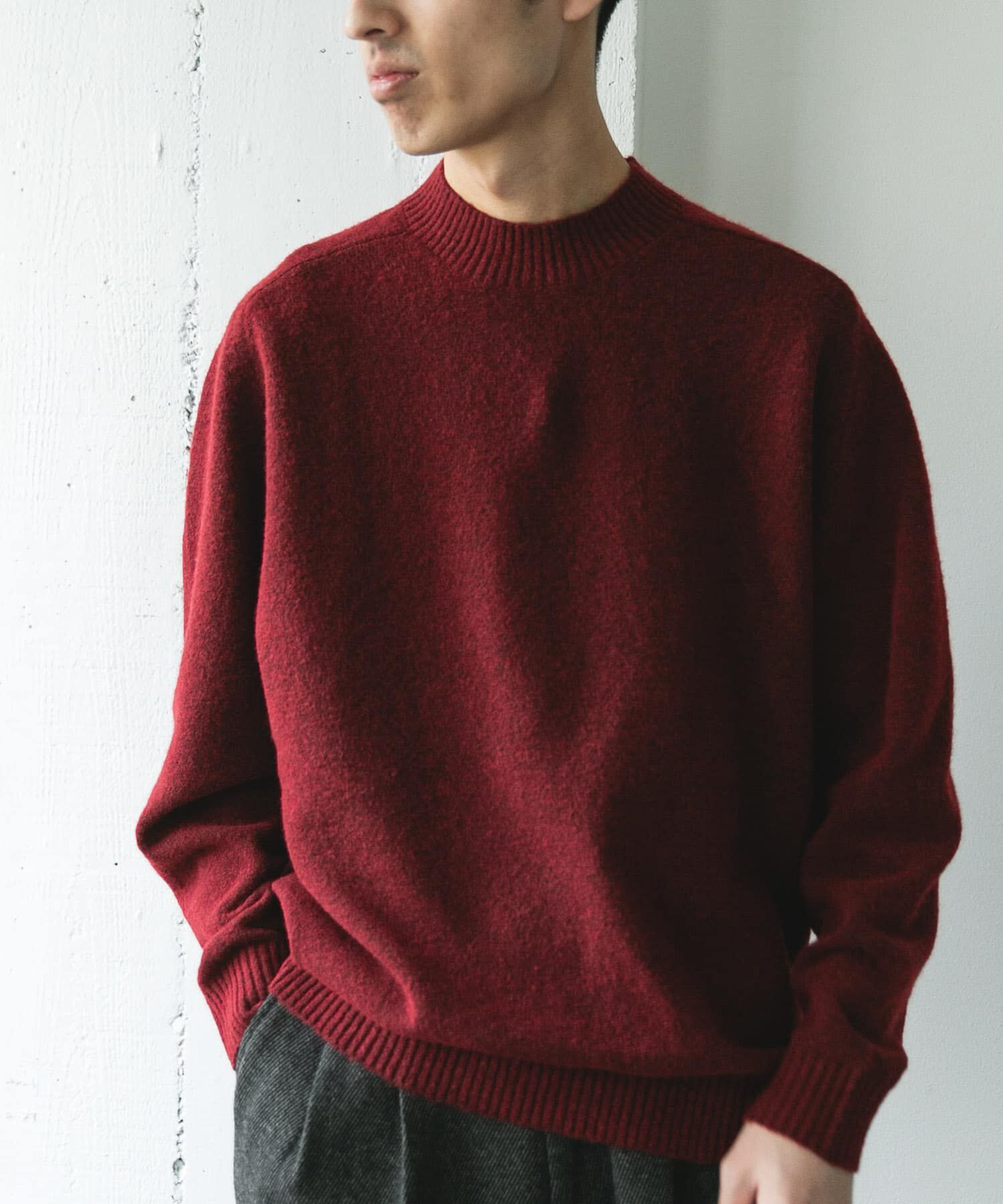 URBAN RESEARCH DOORS「ウール混もちもちハイネックニット」|ニット・セーター|