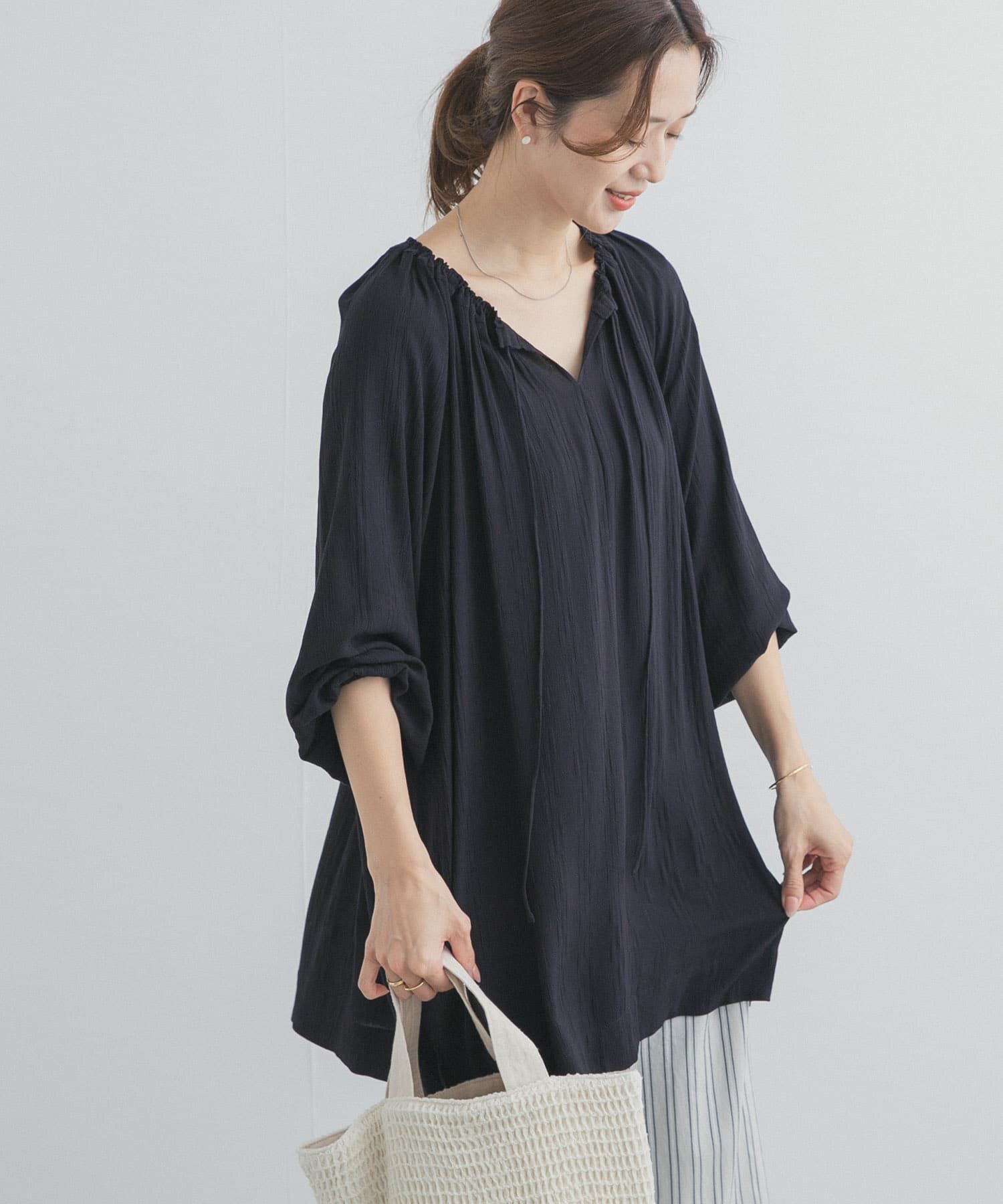 URBAN RESEARCH DOORS「カフタンチュニック」|その他|ブラック