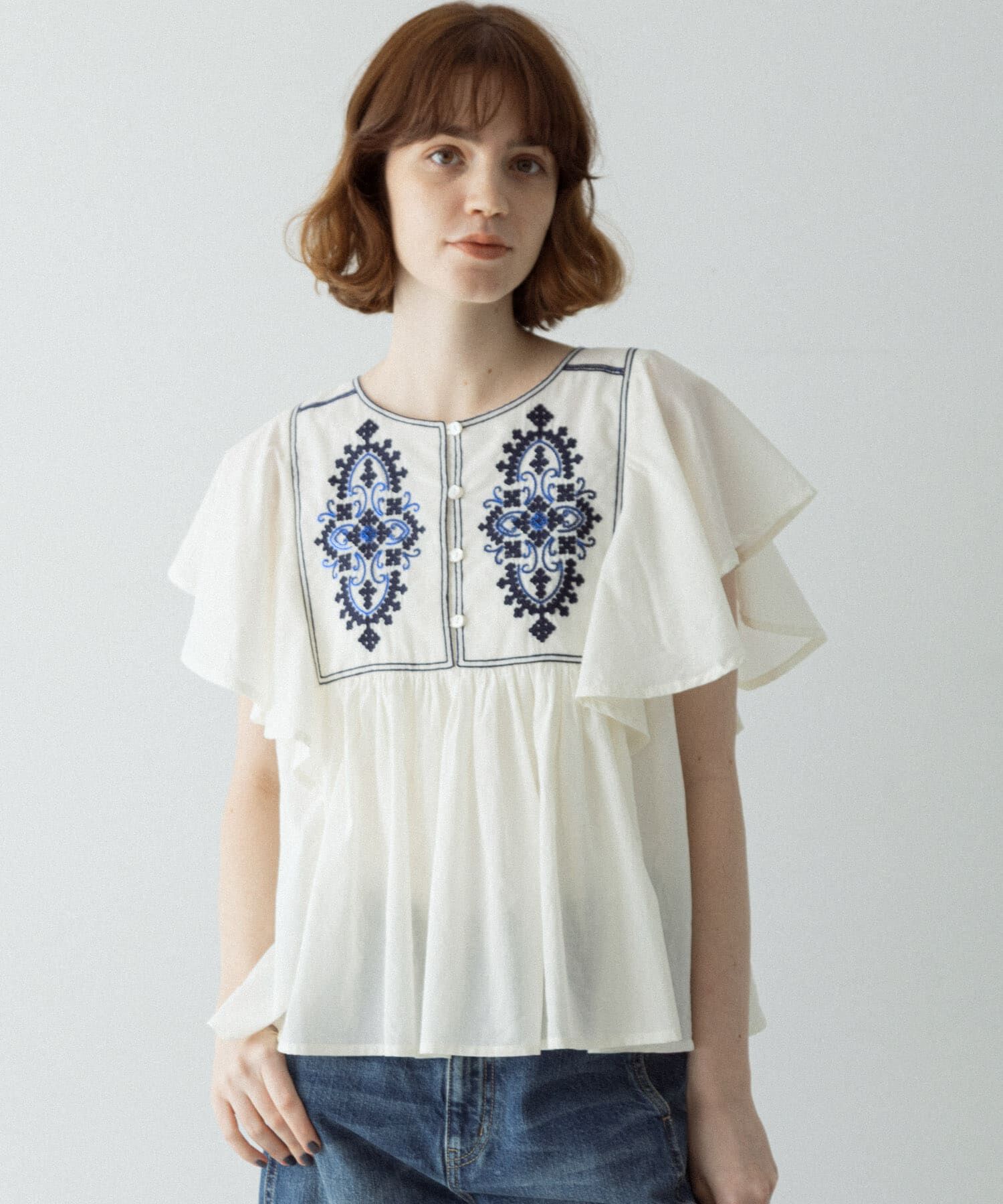 Sonny Label 「スパンコールエンブロイダリーブラウス」|シャツ・ブラウス|