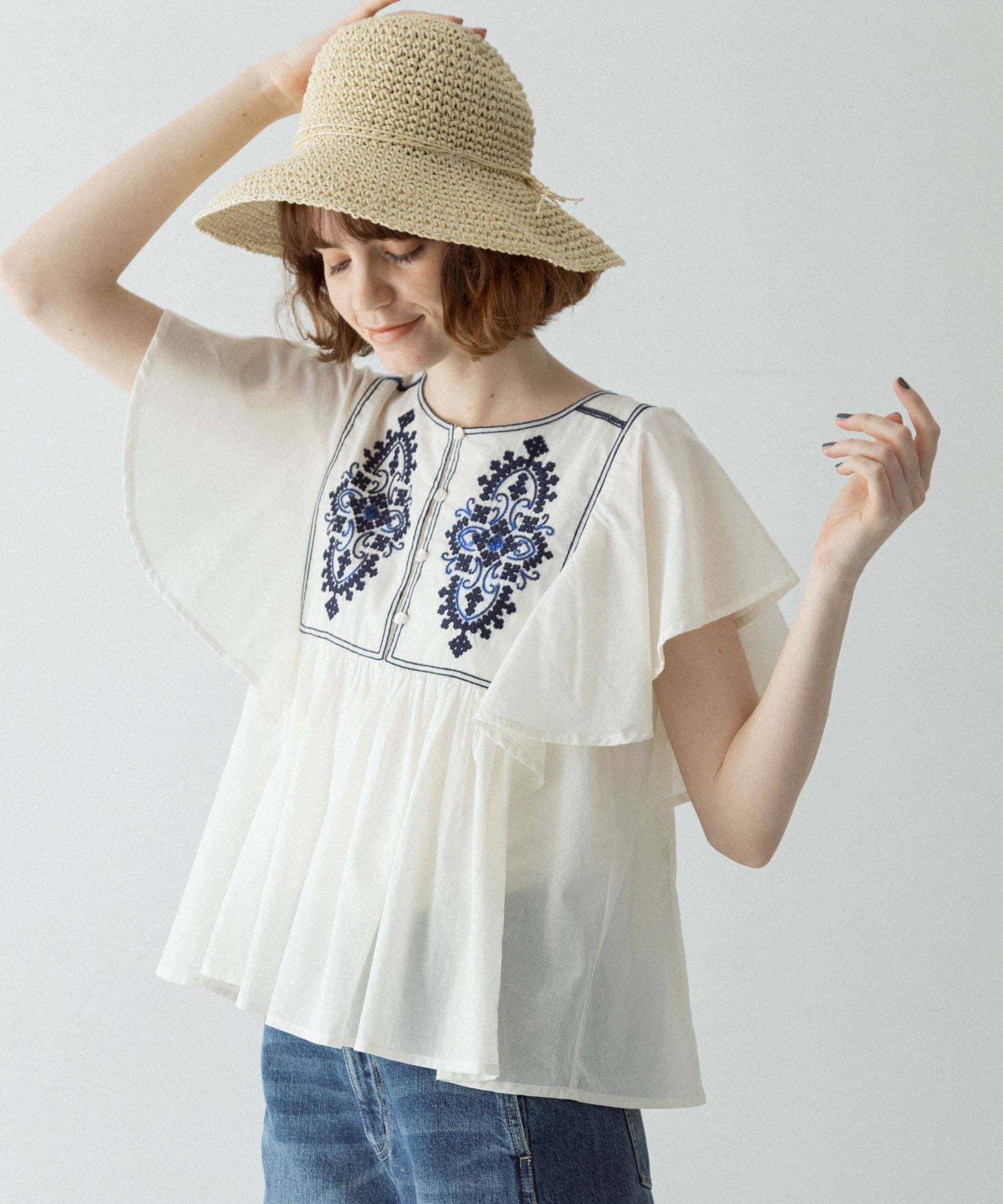 Sonny Label 「スパンコールエンブロイダリーブラウス」|シャツ・ブラウス|