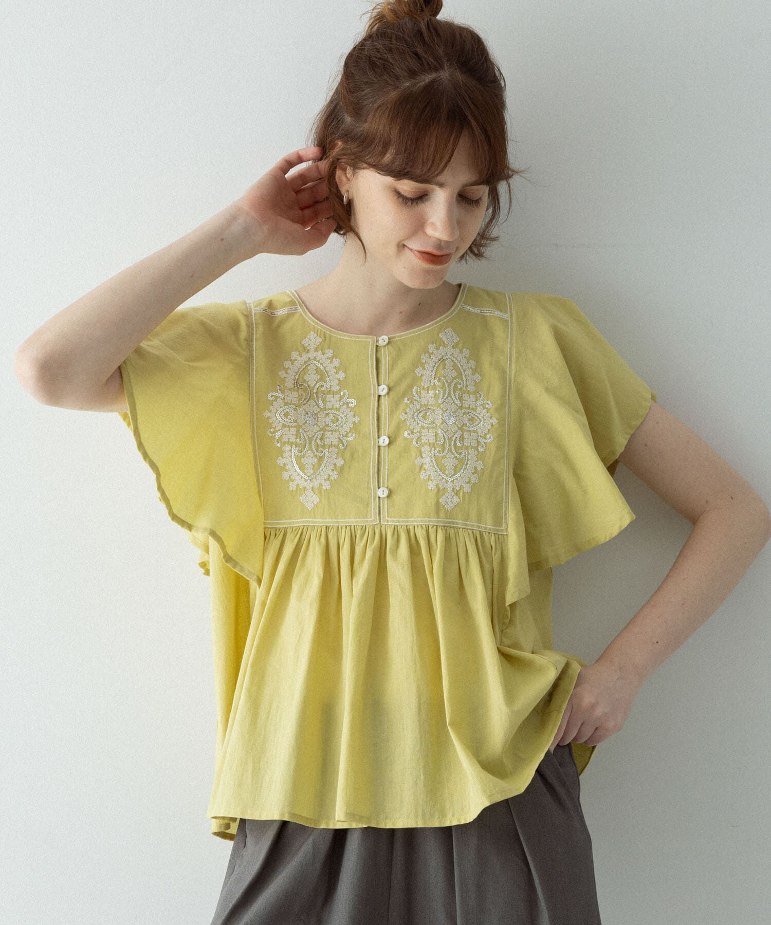 Sonny Label 「スパンコールエンブロイダリーブラウス」|シャツ・ブラウス|