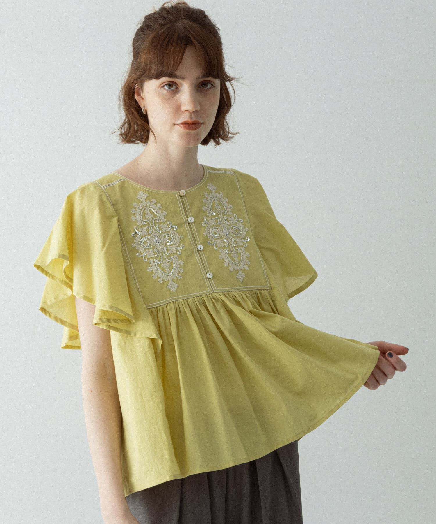 Sonny Label 「スパンコールエンブロイダリーブラウス」|シャツ・ブラウス|