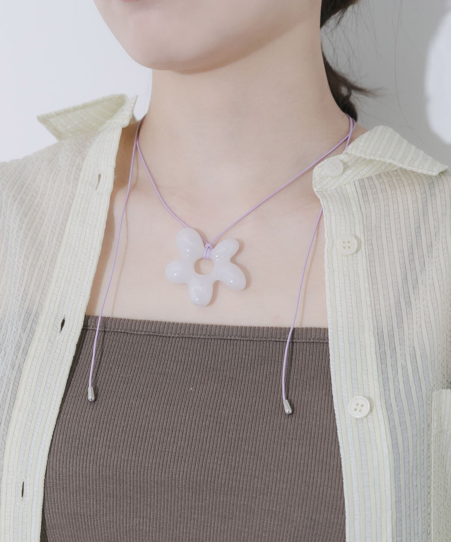 SMELLY「フラワートップカラーコードチョーカー」|ネックレス|