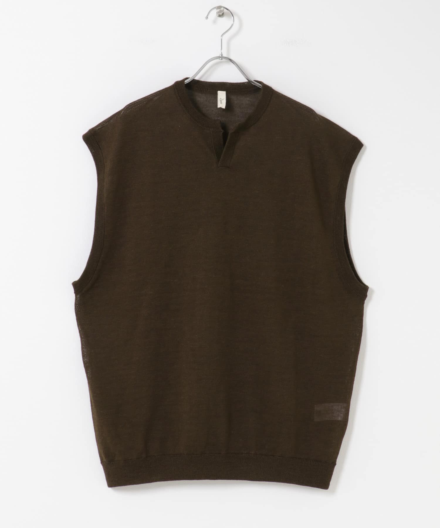 URBAN RESEARCH DOORS「Ramie High Gauge KnitVest」|ベスト・ジレ|