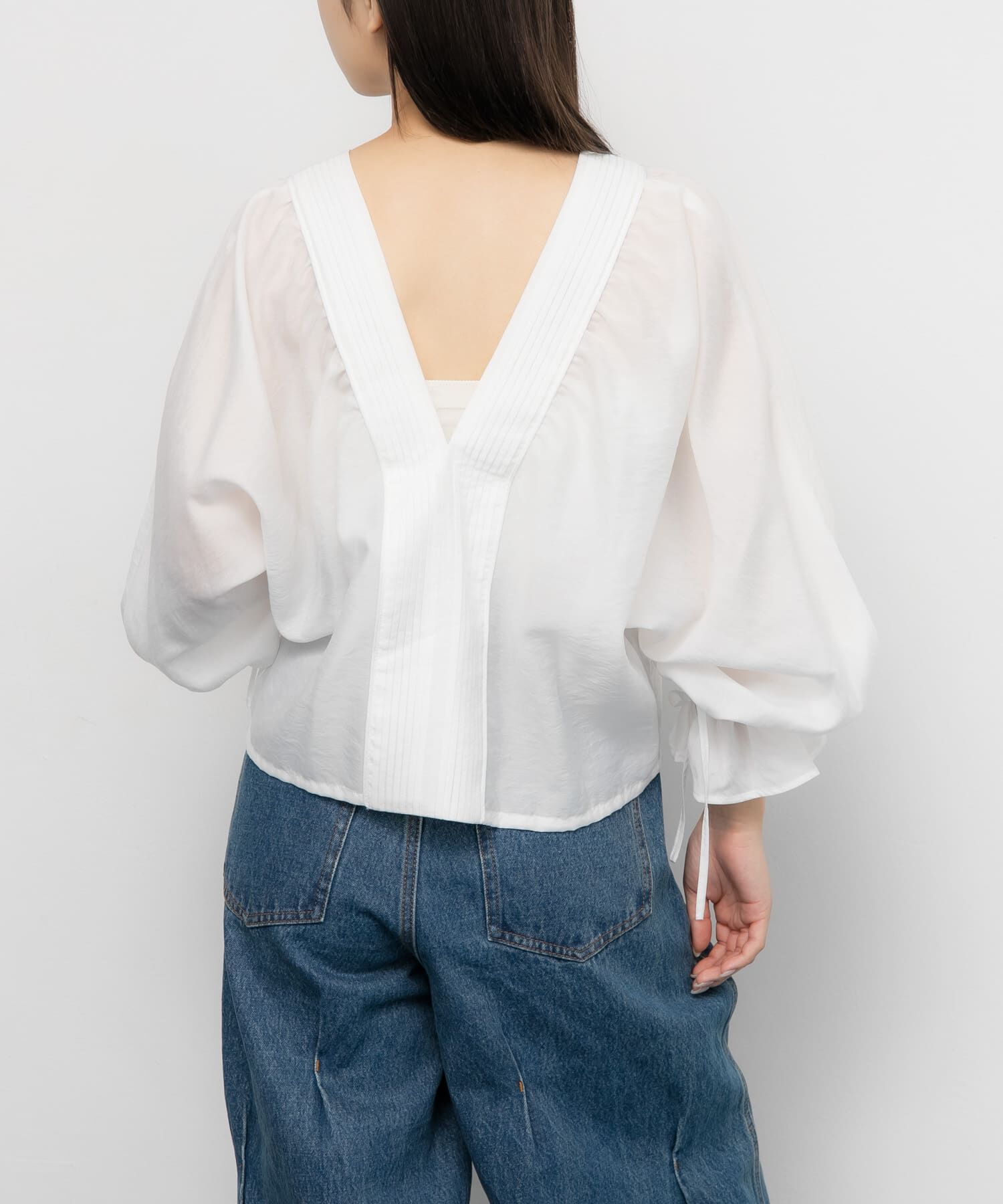  「ピンタックギャザーブラウス」|シャツ・ブラウス|