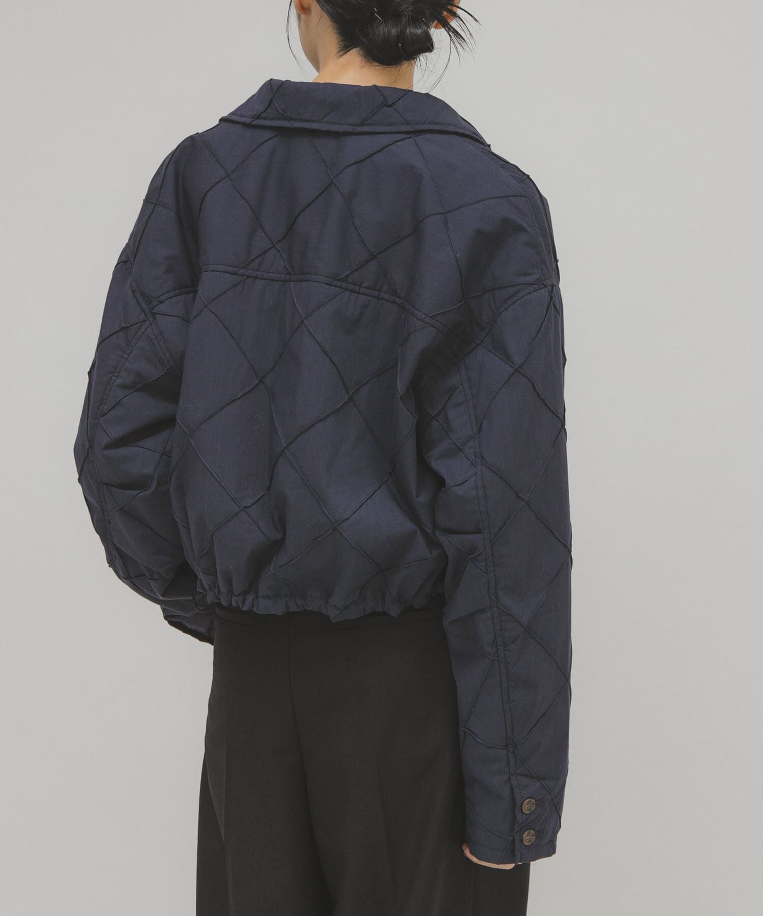  「キルティングシャツブルゾン」|ダウン|