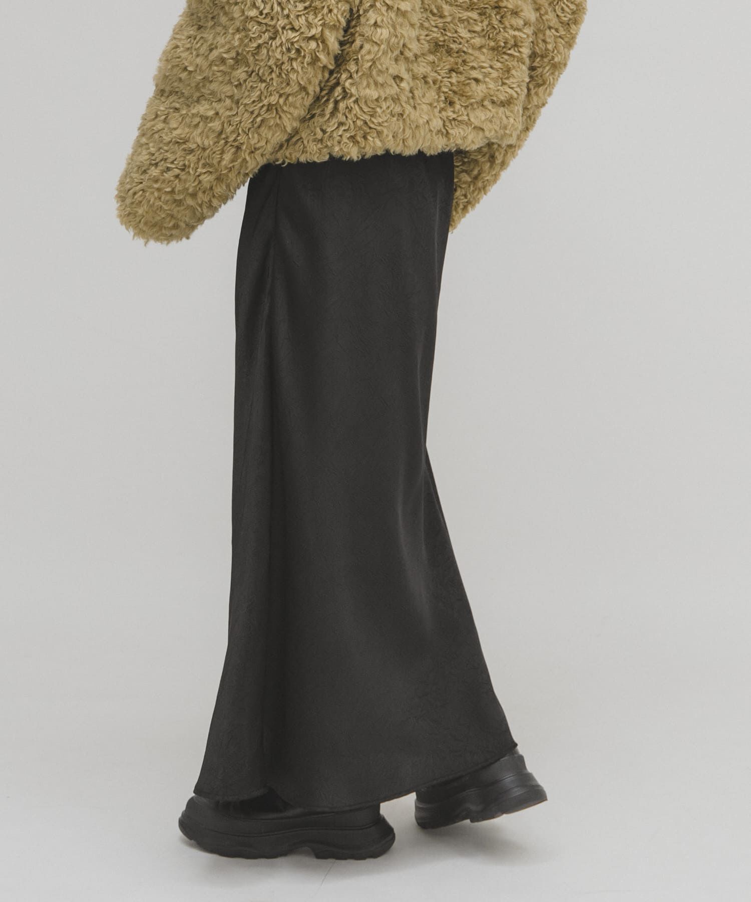  「クラッシュサテンナロースカート」|スカート|