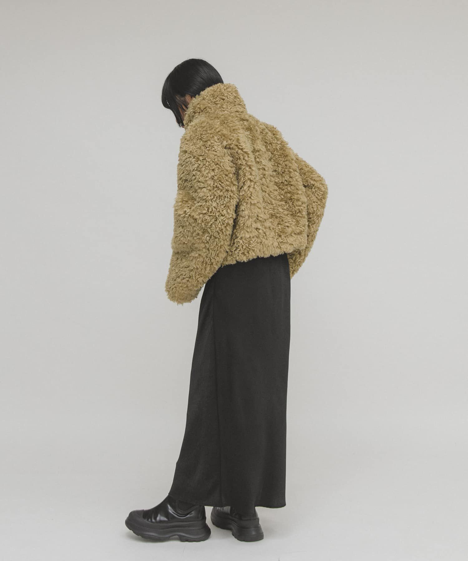  「クラッシュサテンナロースカート」|スカート|