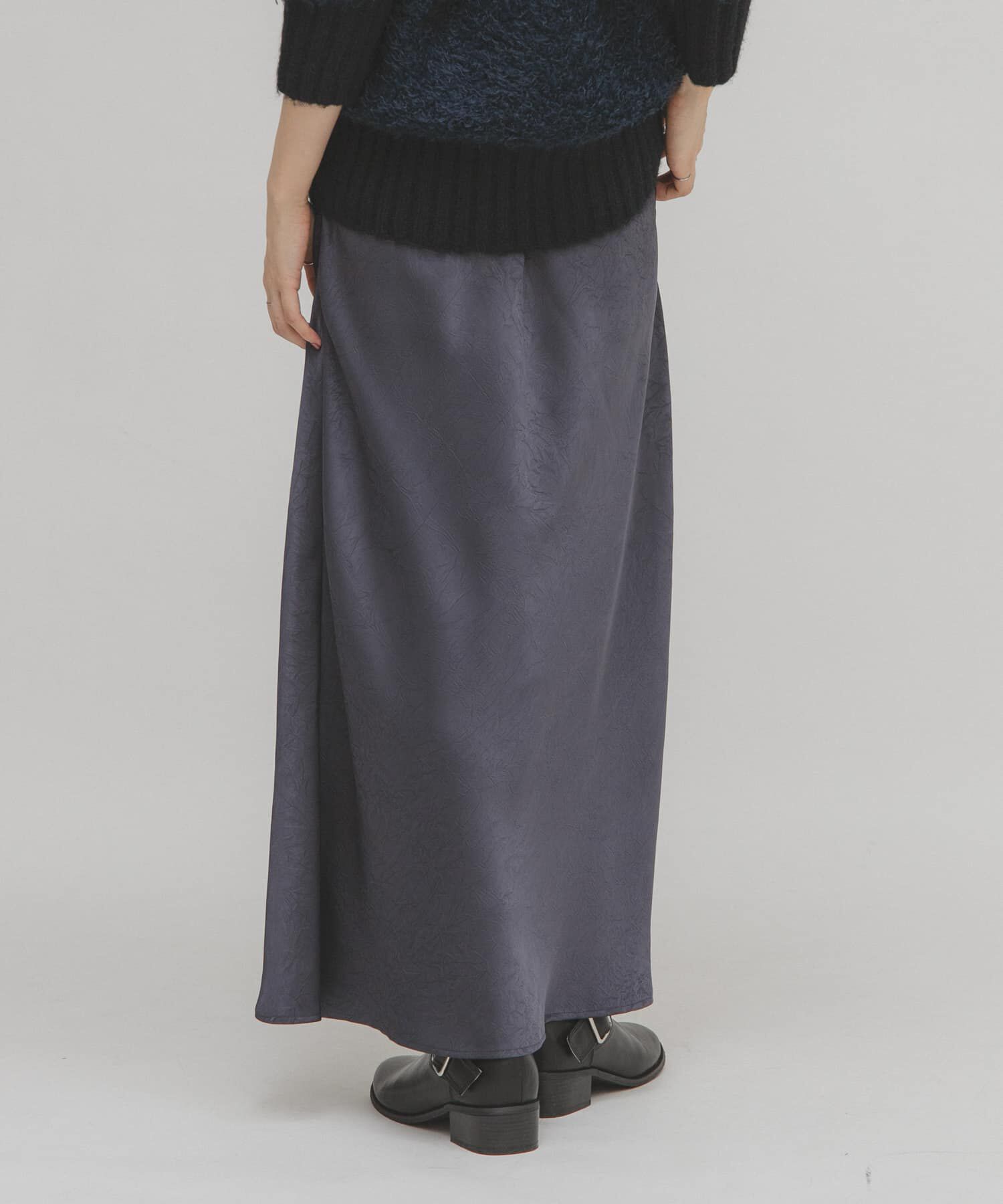  「クラッシュサテンナロースカート」|スカート|