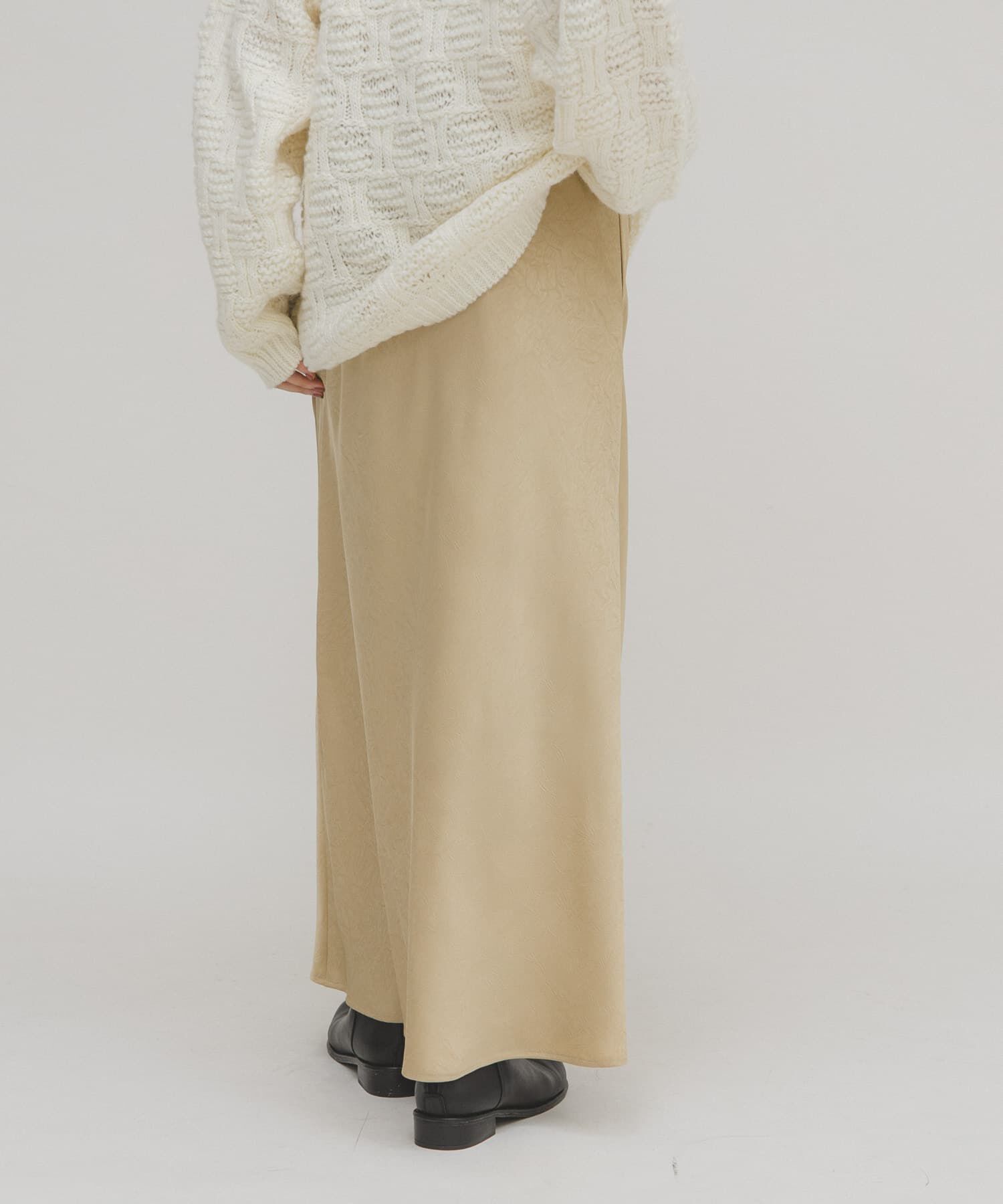  「クラッシュサテンナロースカート」|スカート|