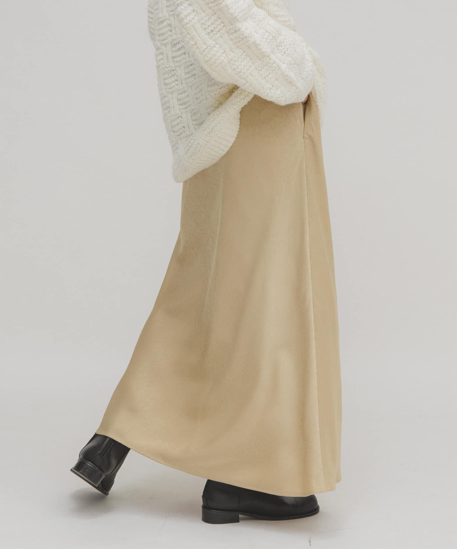  「クラッシュサテンナロースカート」|スカート|