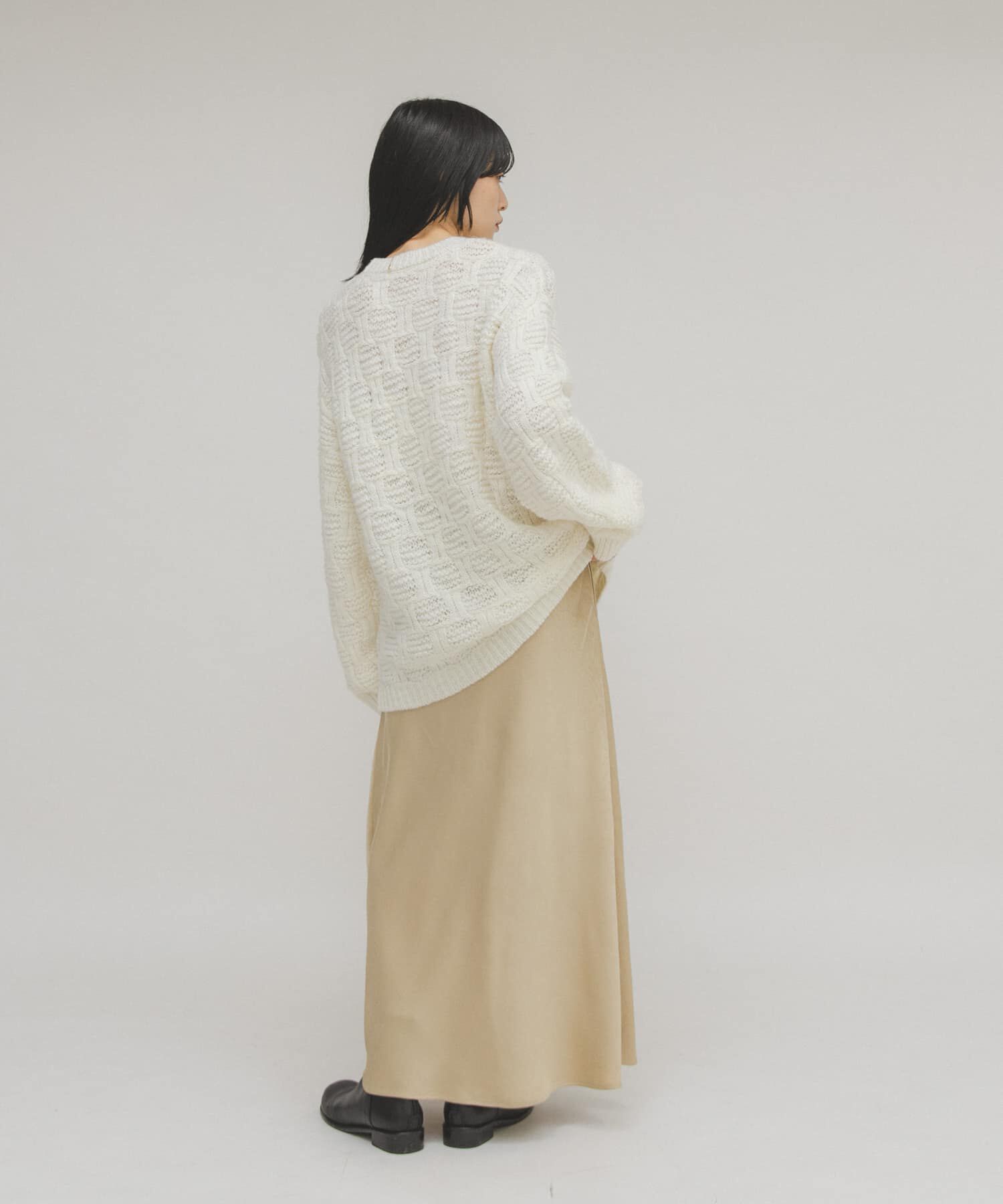  「クラッシュサテンナロースカート」|スカート|