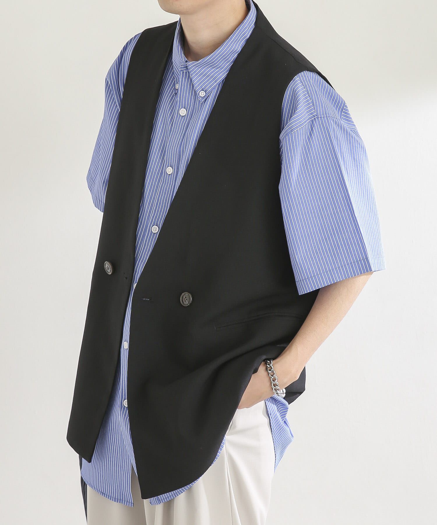 SENSE OF PLACE by URBAN RESEARCH「ダブルテーラードベスト」|ベスト・ジレ|