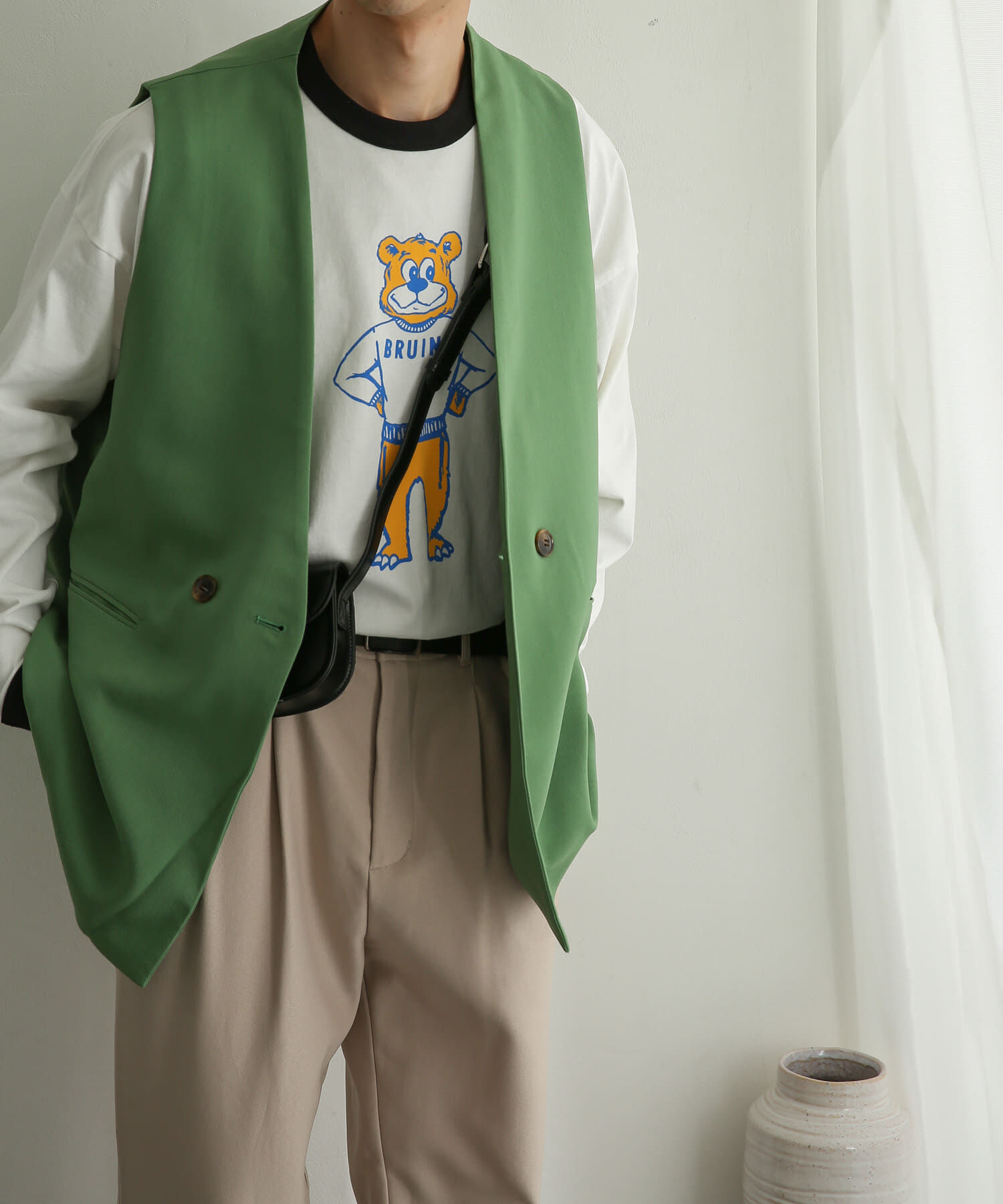 SENSE OF PLACE by URBAN RESEARCH「ダブルテーラードベスト」|ベスト・ジレ|