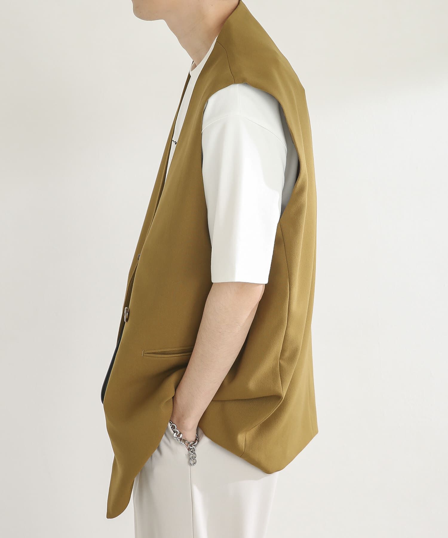 SENSE OF PLACE by URBAN RESEARCH「ダブルテーラードベスト」|ベスト・ジレ|