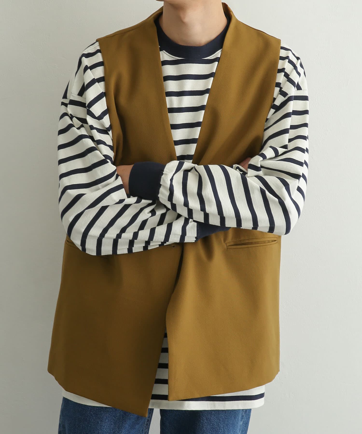 SENSE OF PLACE by URBAN RESEARCH「ダブルテーラードベスト」|ベスト・ジレ|