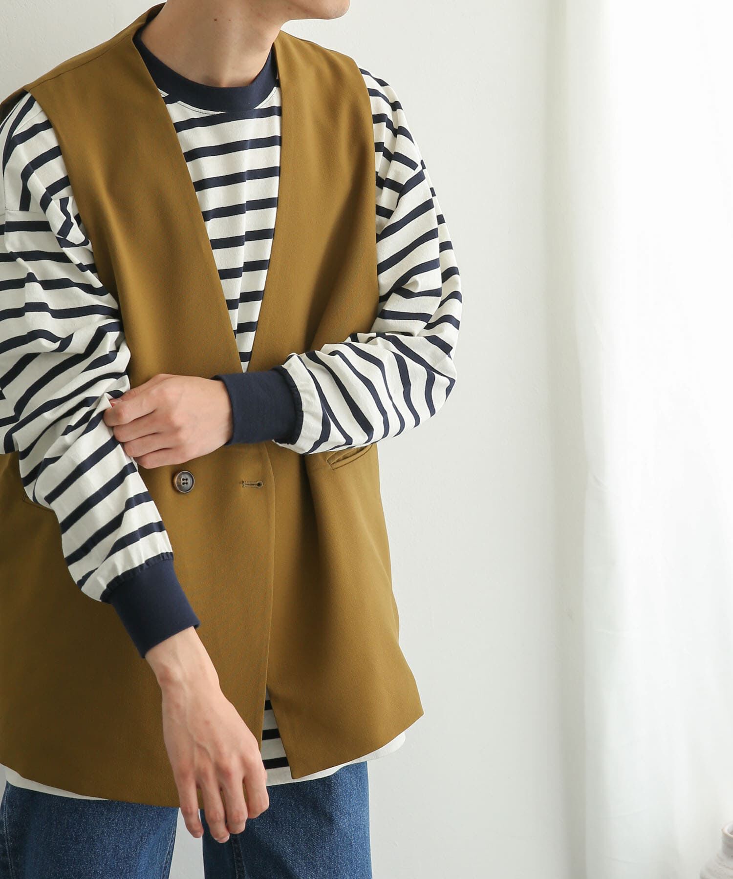 SENSE OF PLACE by URBAN RESEARCH「ダブルテーラードベスト」|ベスト・ジレ|