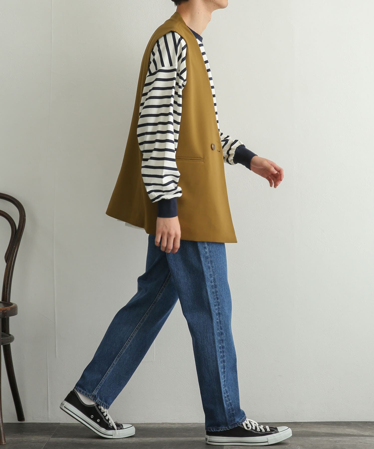 SENSE OF PLACE by URBAN RESEARCH「ダブルテーラードベスト」|ベスト・ジレ|