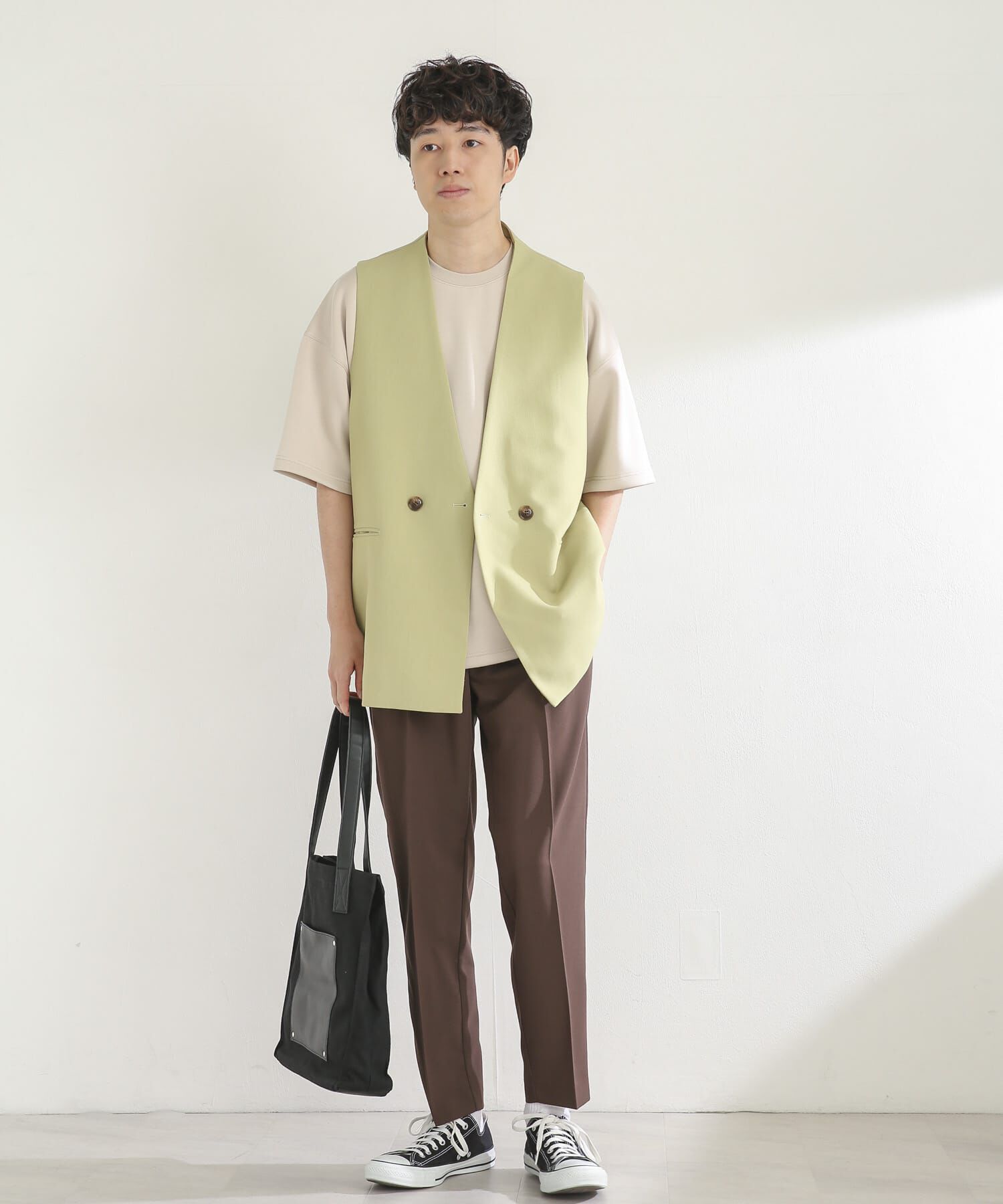 SENSE OF PLACE by URBAN RESEARCH「ダブルテーラードベスト」|ベスト・ジレ|