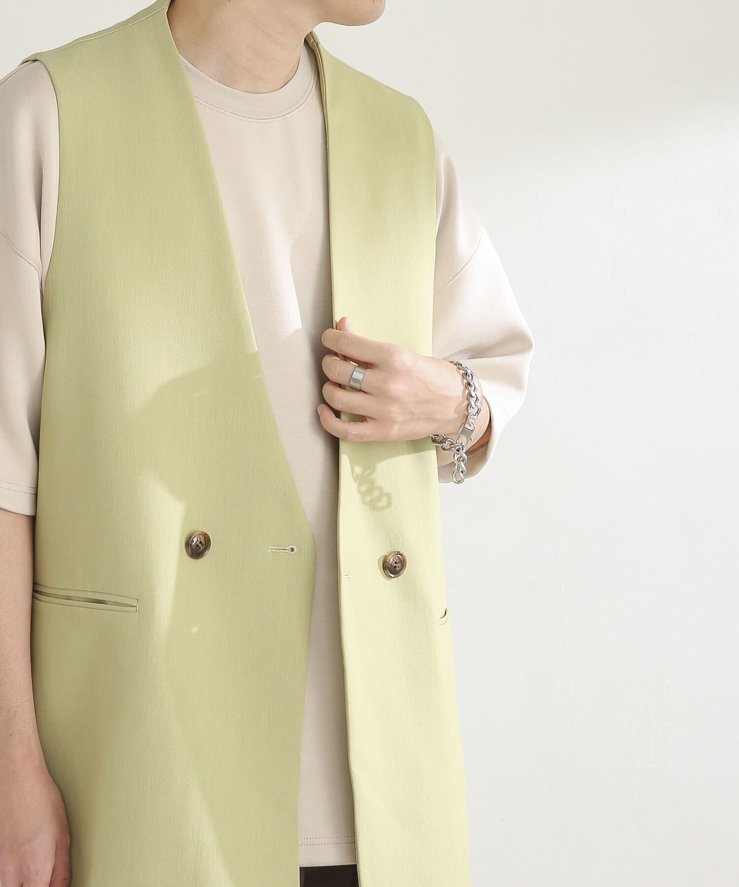 SENSE OF PLACE by URBAN RESEARCH「ダブルテーラードベスト」|ベスト・ジレ|