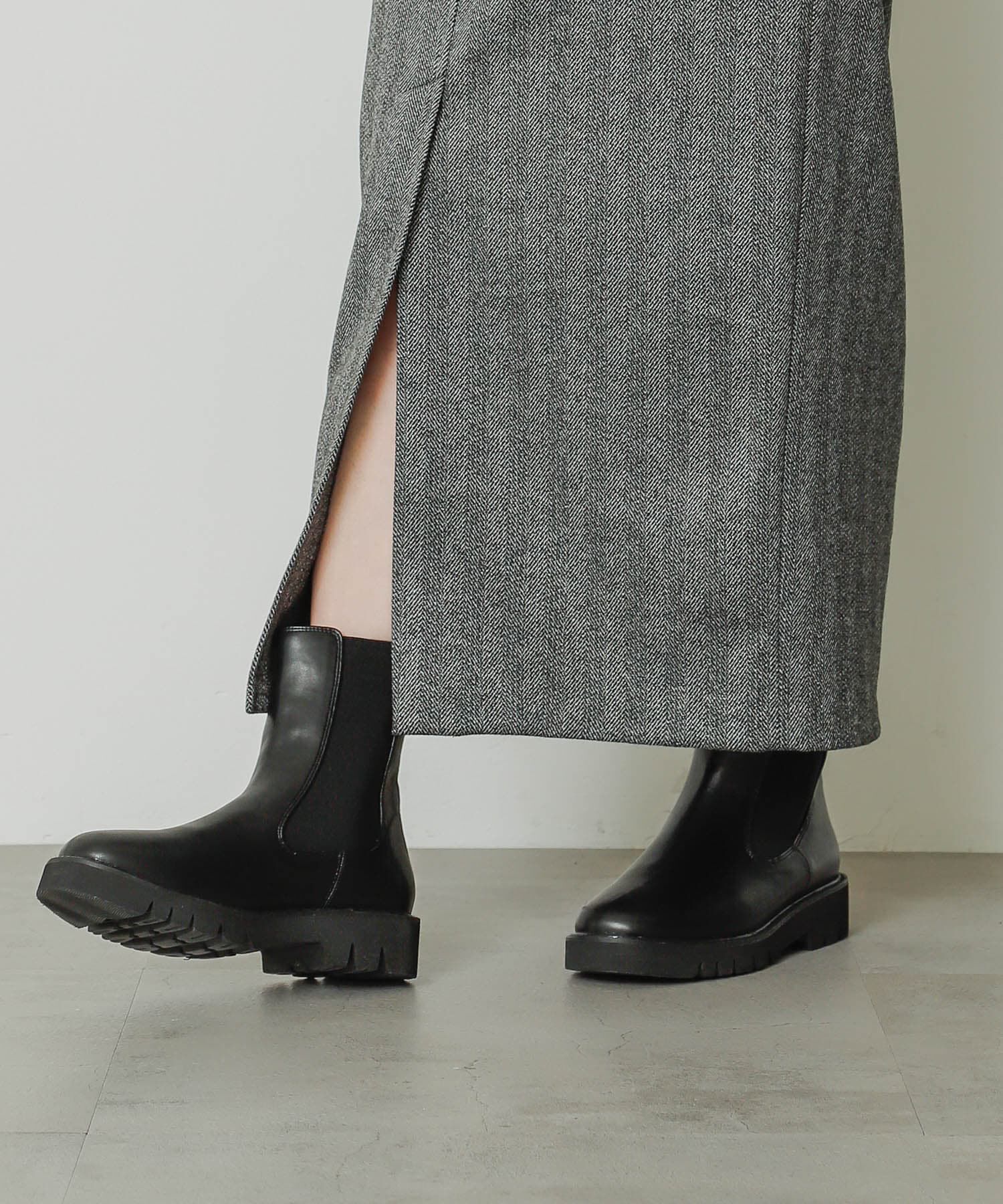 SENSE OF PLACE by URBAN RESEARCH「『軽量ソール採用』トラックソールサイドゴアブーツ」|ショートブーツ|