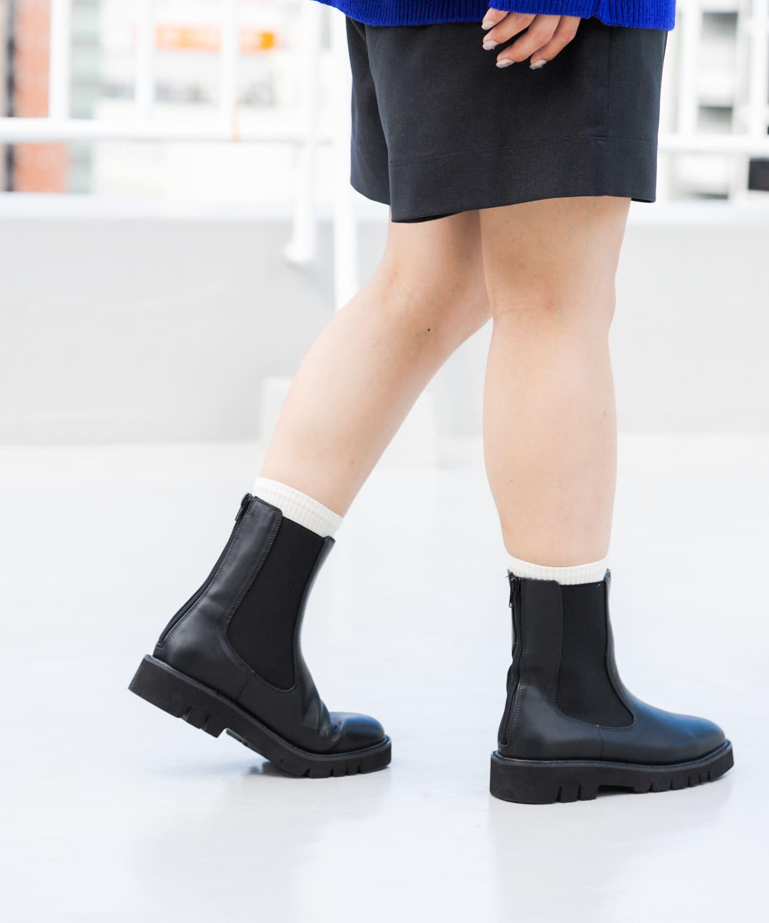 SENSE OF PLACE by URBAN RESEARCH「『軽量ソール採用』トラックソールサイドゴアブーツ」|ショートブーツ|