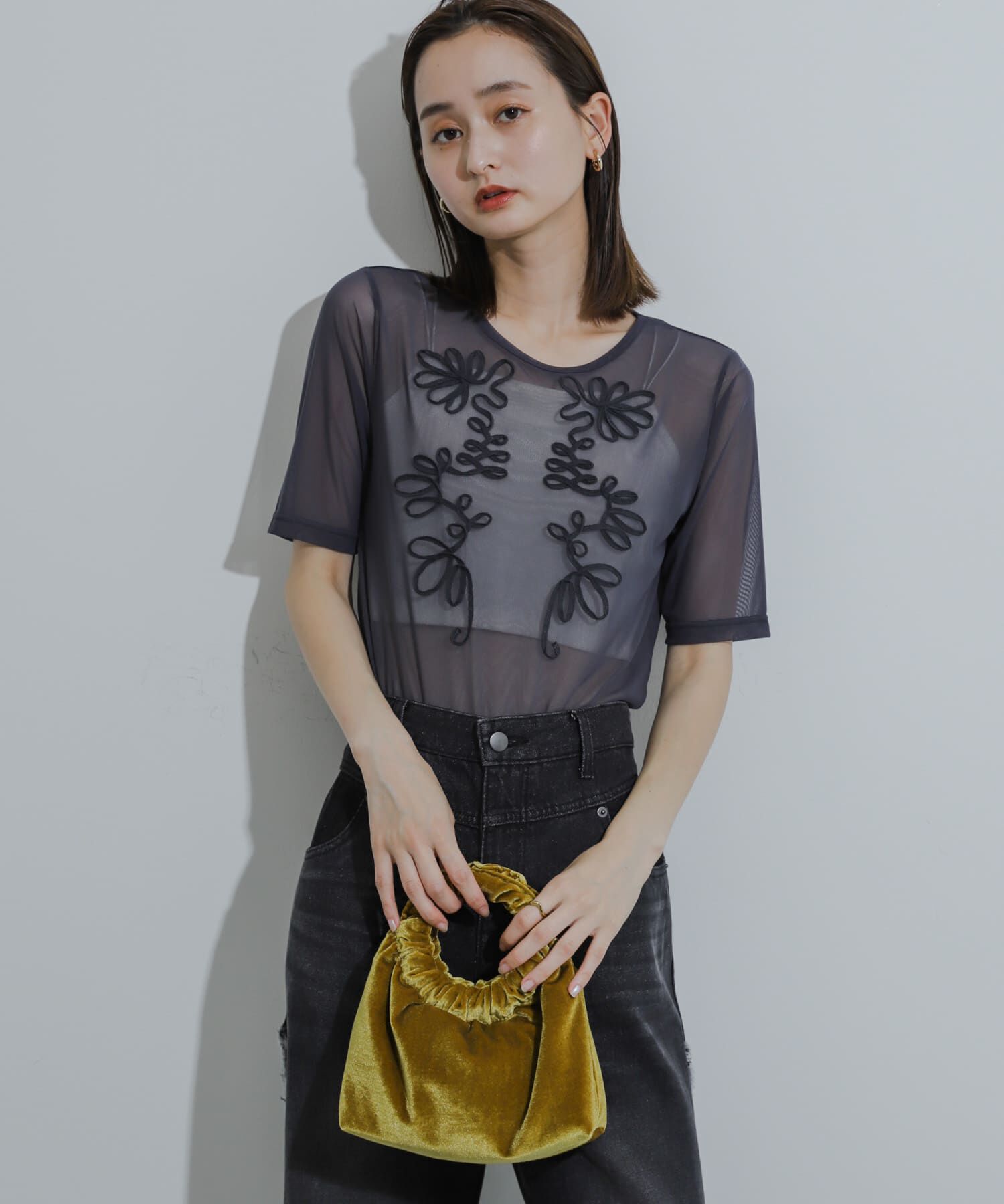 SENSE OF PLACE by URBAN RESEARCH「コードシシュウカットトップ」|Tシャツ・カットソー|