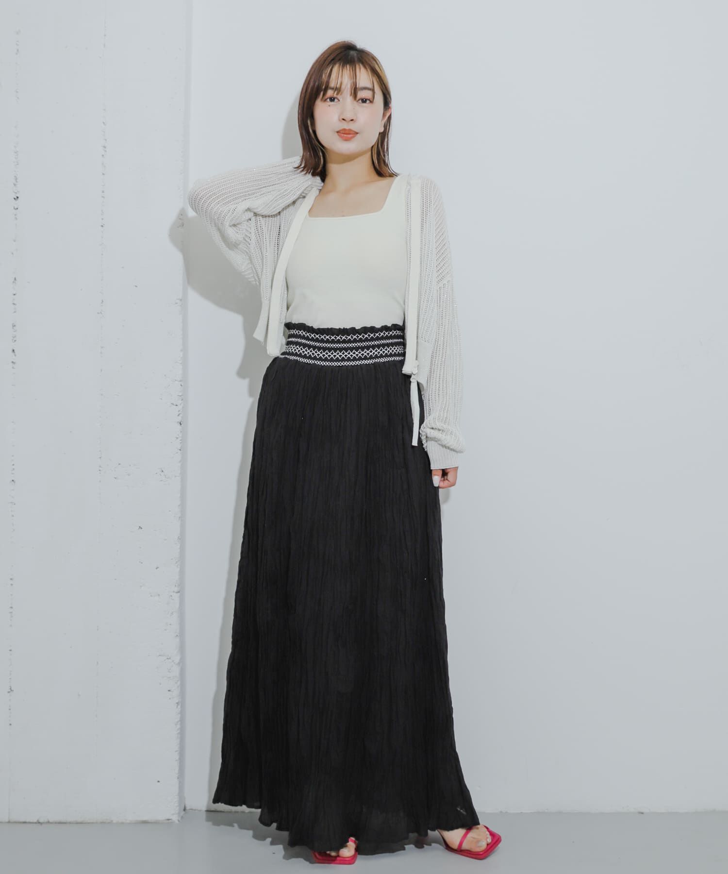 SENSE OF PLACE by URBAN RESEARCH「インドシャーリングワッシャースカート」|スカート|