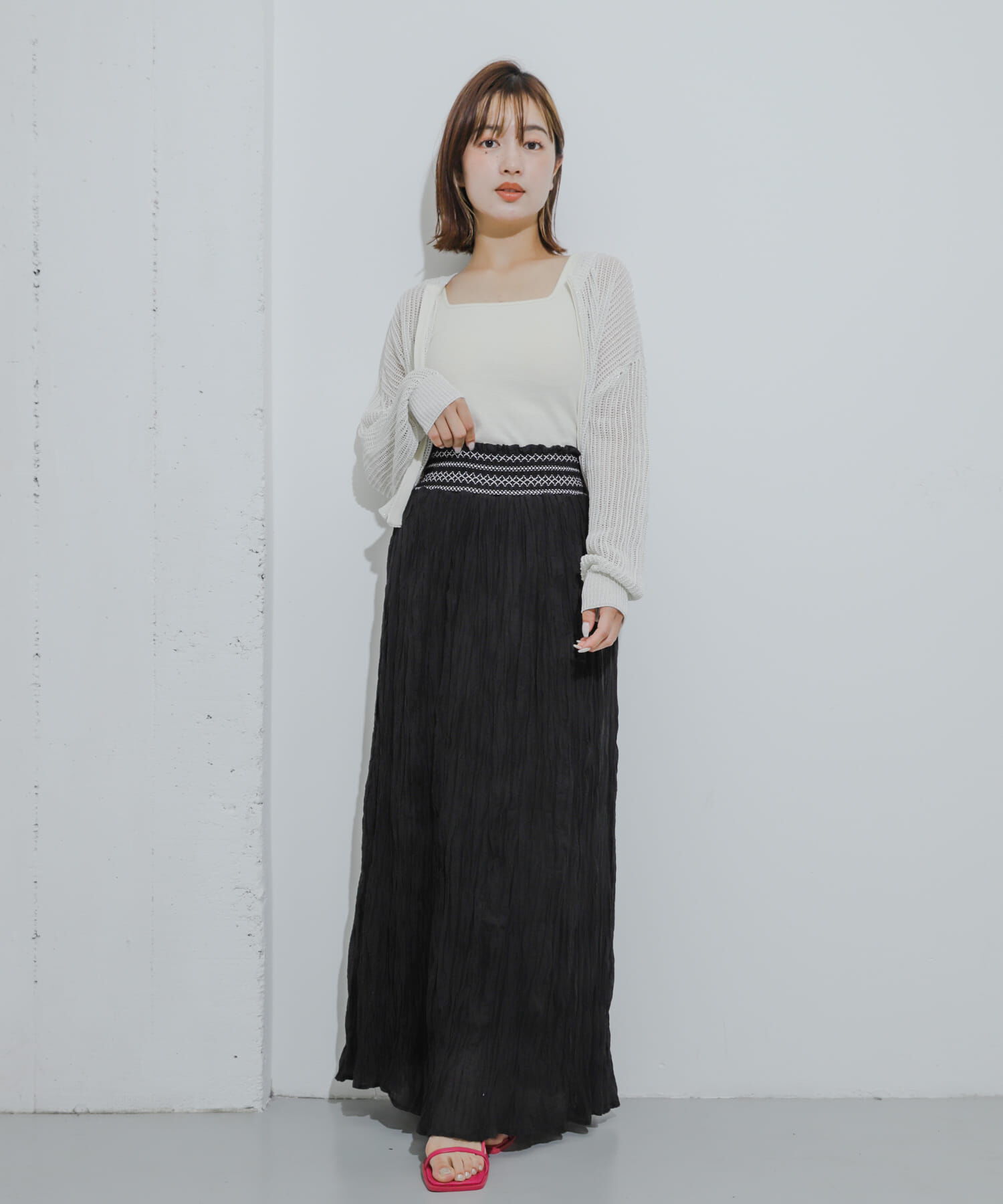 SENSE OF PLACE by URBAN RESEARCH「インドシャーリングワッシャースカート」|スカート|