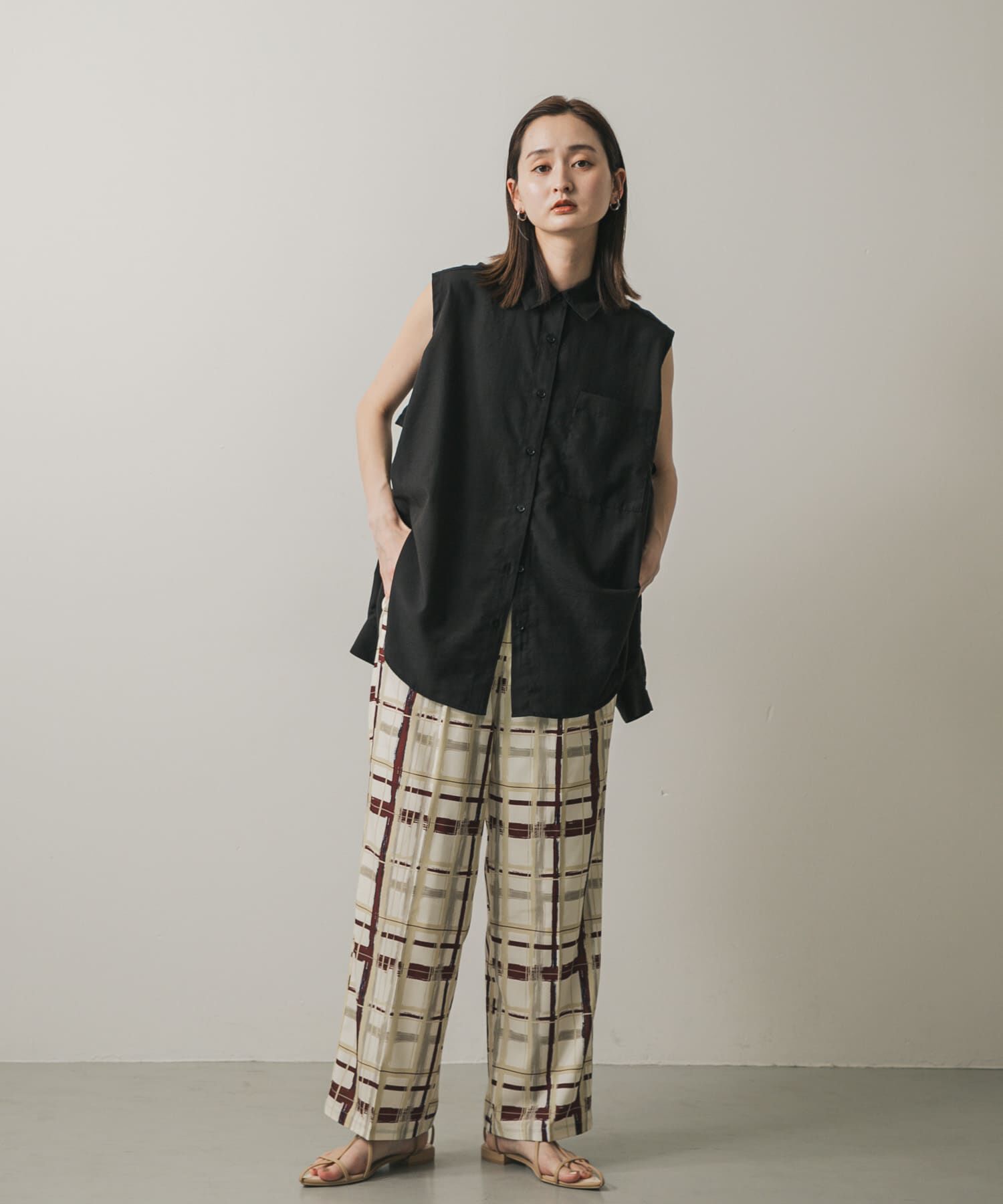 SENSE OF PLACE by URBAN RESEARCH「リネンライクショルダースリットシャツ」|シャツ・ブラウス|