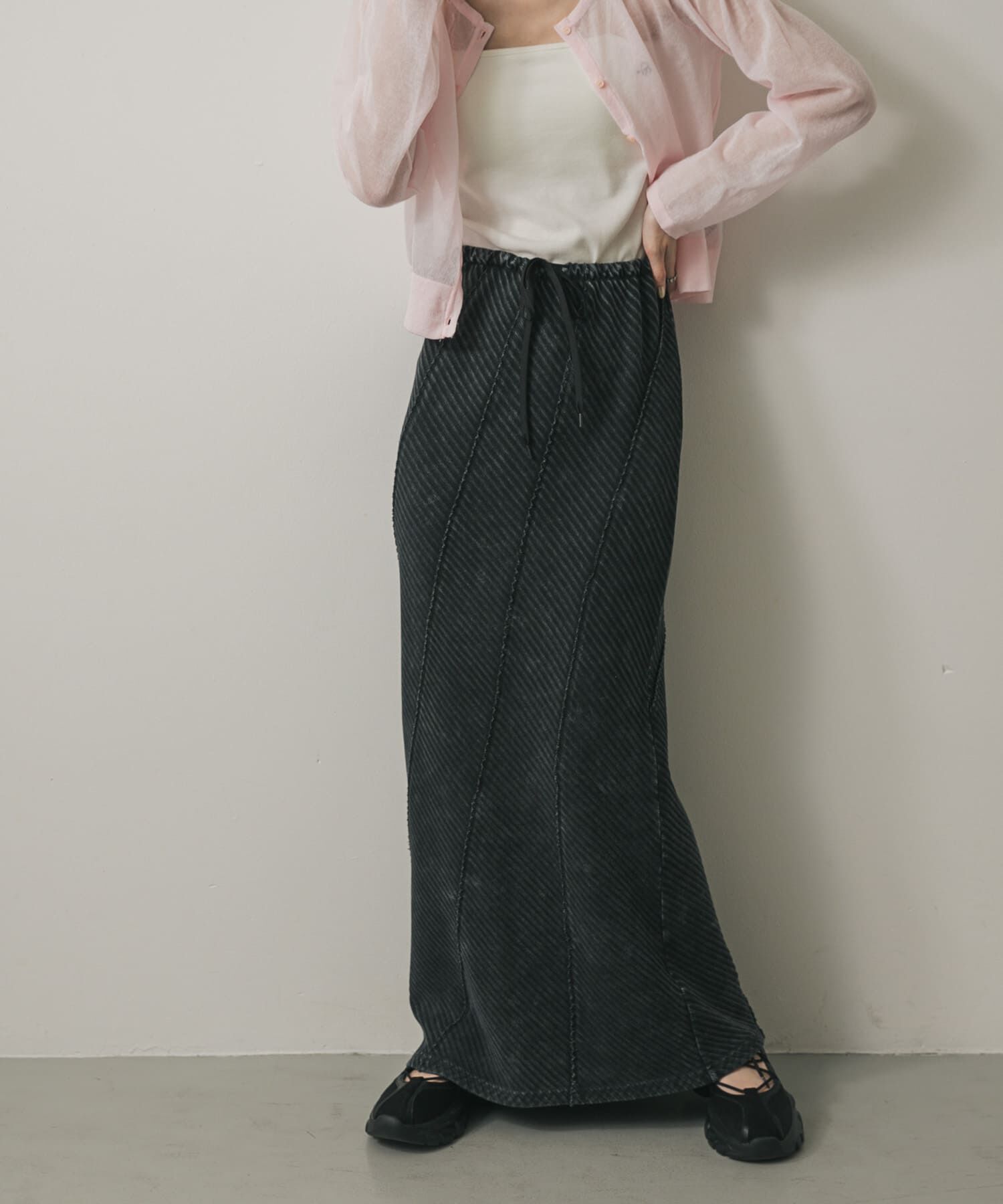 SENSE OF PLACE by URBAN RESEARCH「バイアスリブスカート」|スカート|