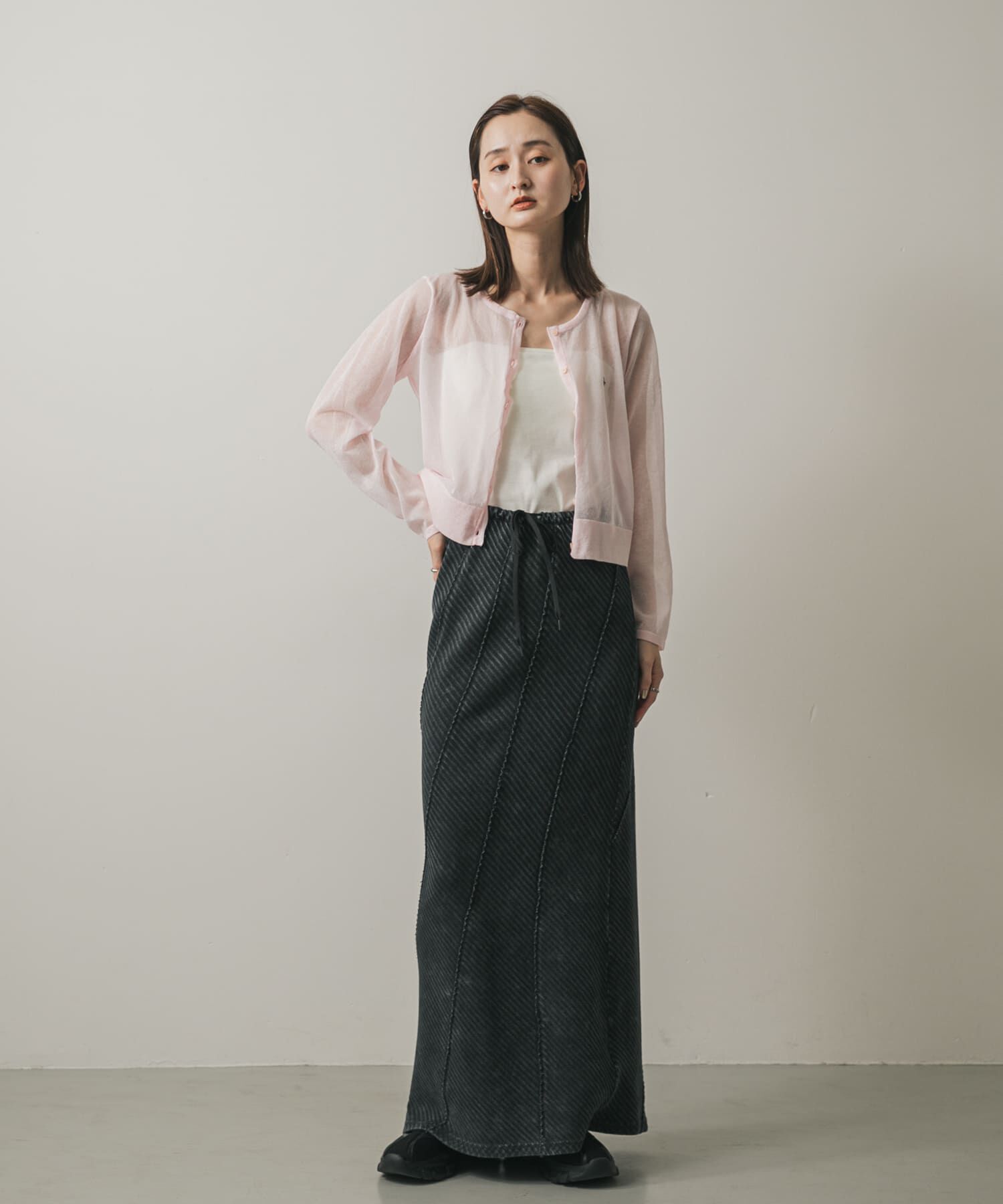 SENSE OF PLACE by URBAN RESEARCH「バイアスリブスカート」|スカート|