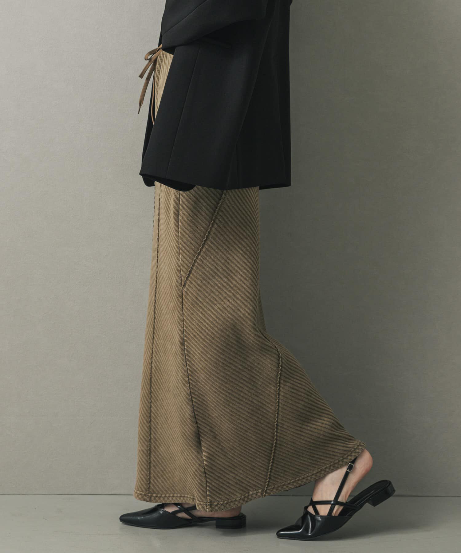 SENSE OF PLACE by URBAN RESEARCH「バイアスリブスカート」|スカート|