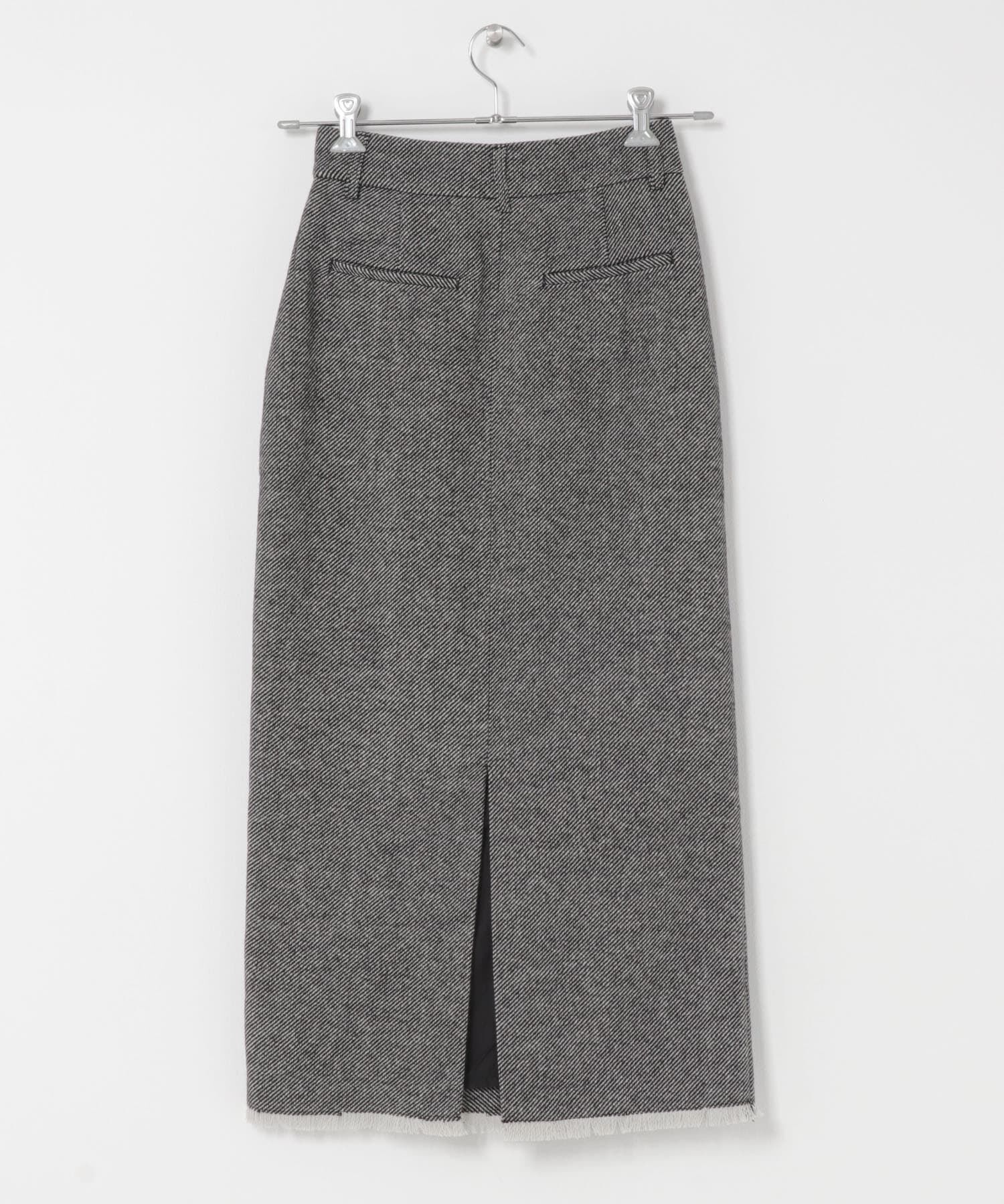 SENSE OF PLACE by URBAN RESEARCH「ツイードフリンジジップスカート」|スカート|