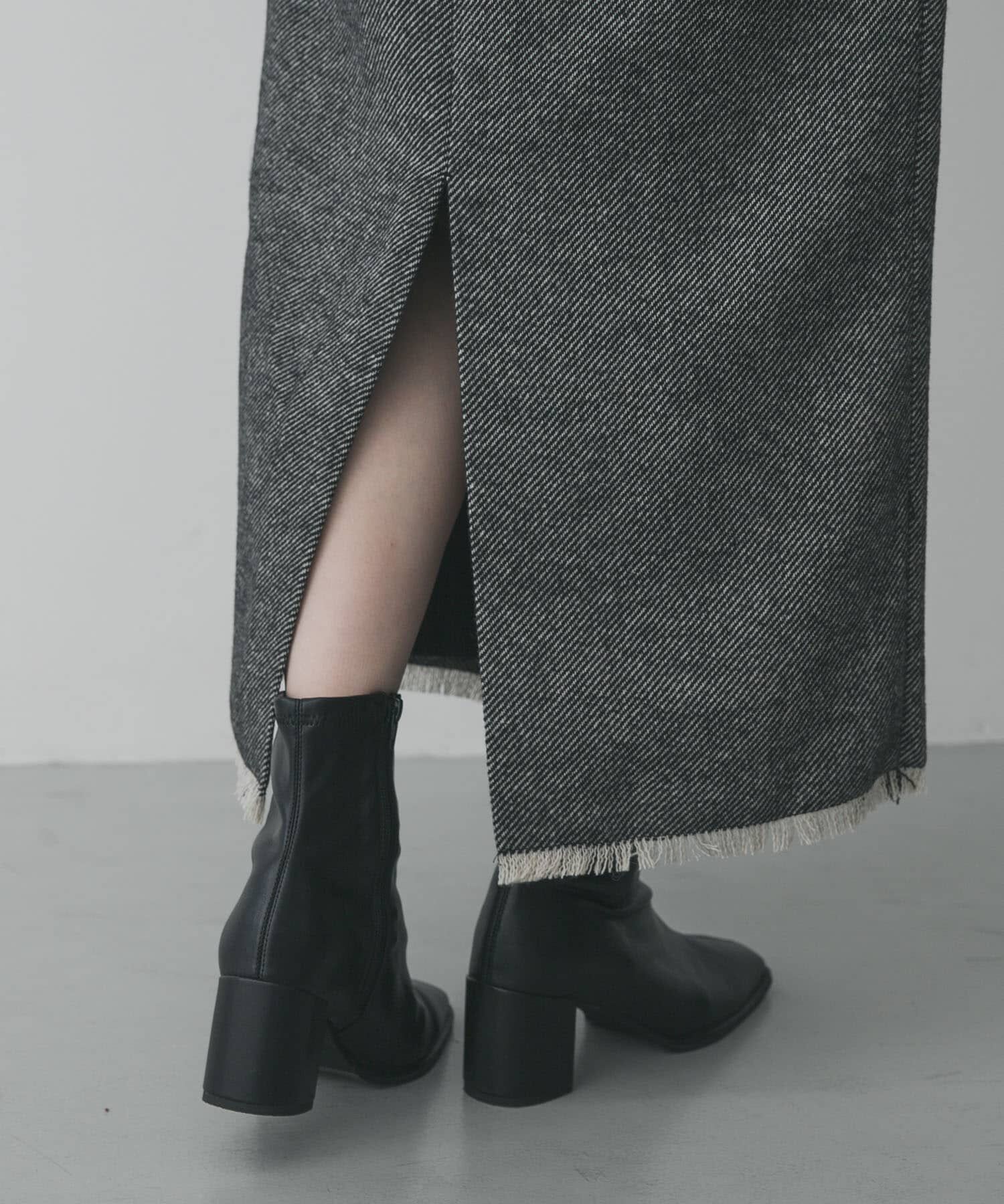 SENSE OF PLACE by URBAN RESEARCH「ツイードフリンジジップスカート」|スカート|