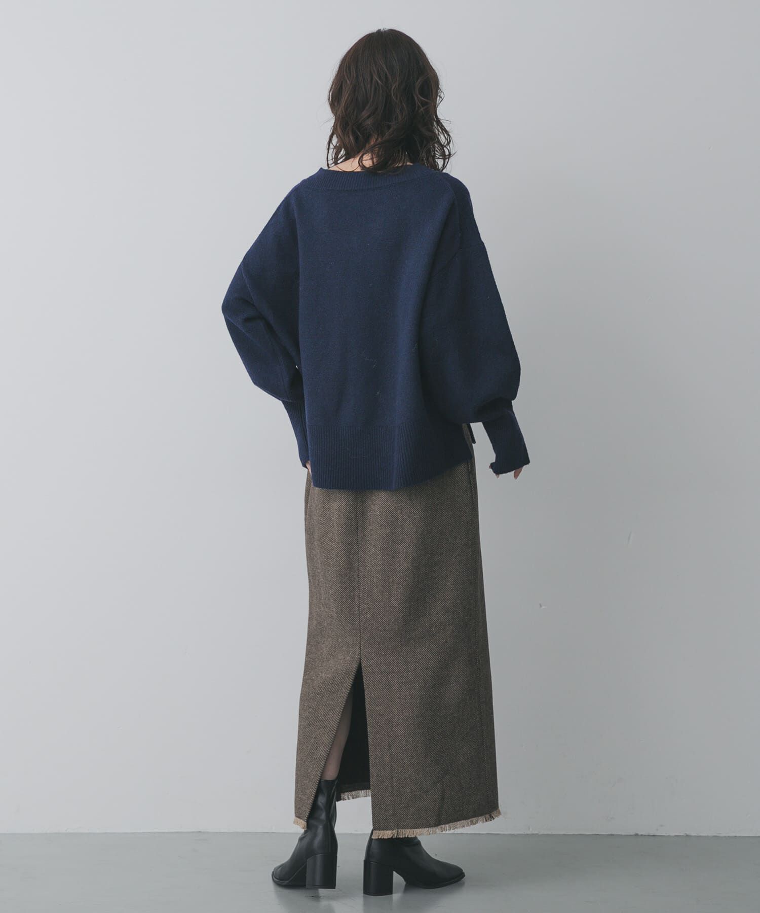 SENSE OF PLACE by URBAN RESEARCH「ツイードフリンジジップスカート」|スカート|