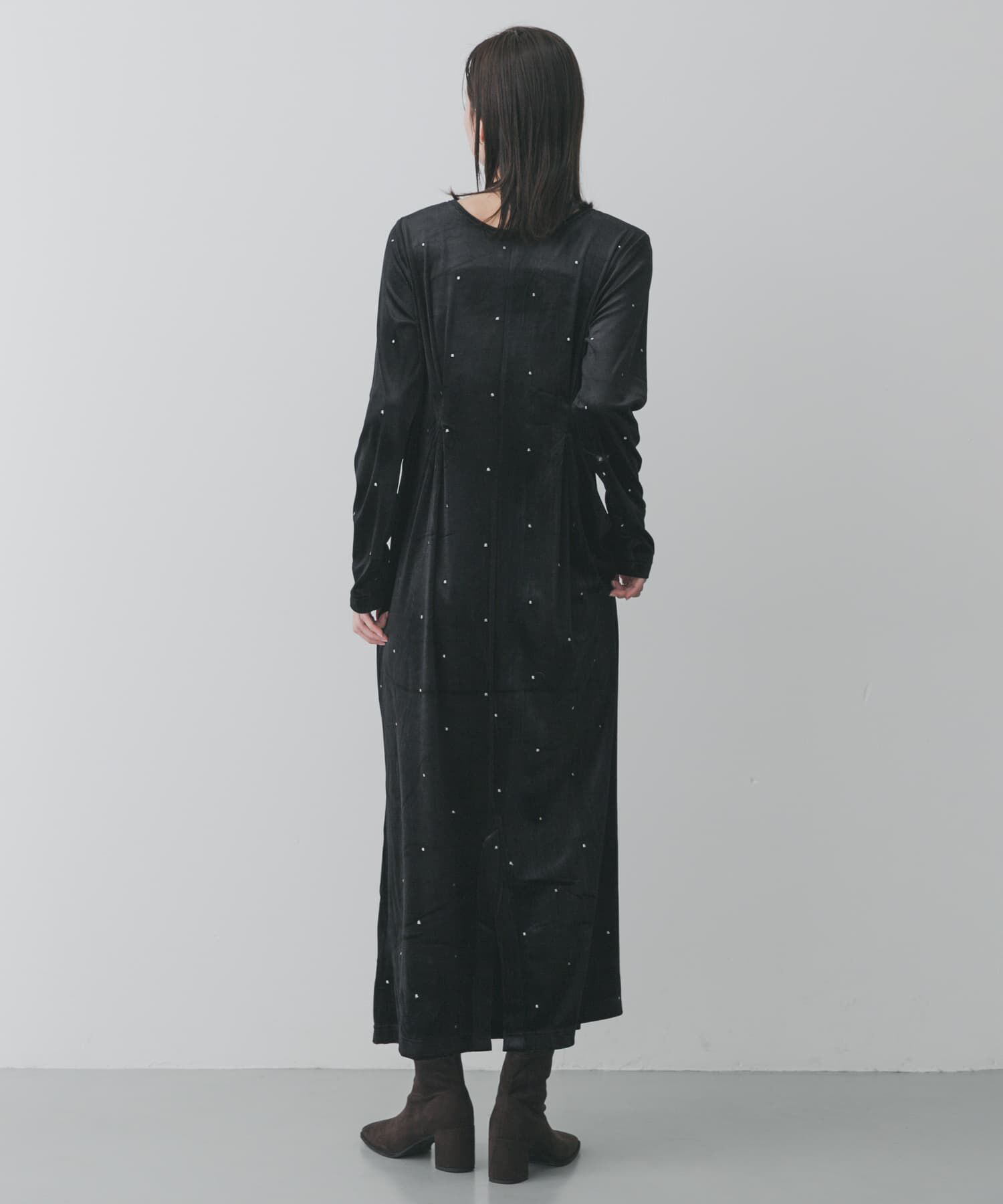 SENSE OF PLACE by URBAN RESEARCH「ドットシシュウベロアワンピース」|ワンピース|