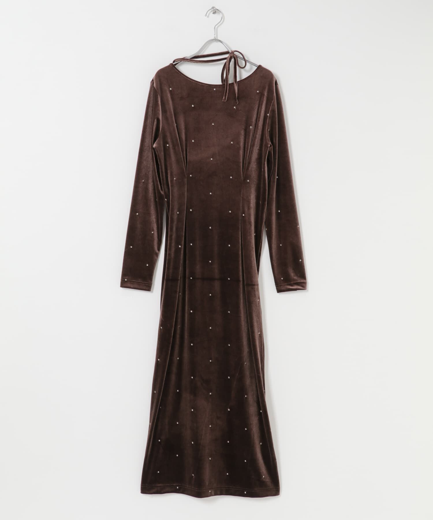 SENSE OF PLACE by URBAN RESEARCH「ドットシシュウベロアワンピース」|ワンピース|