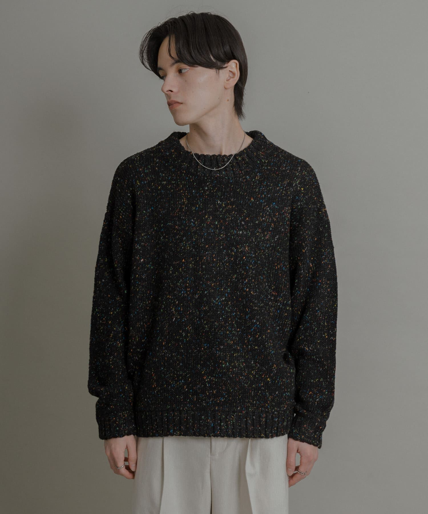 SENSE OF PLACE by URBAN RESEARCH「『洗濯可』カラーネップニットプルオーバー」|ニット・セーター|