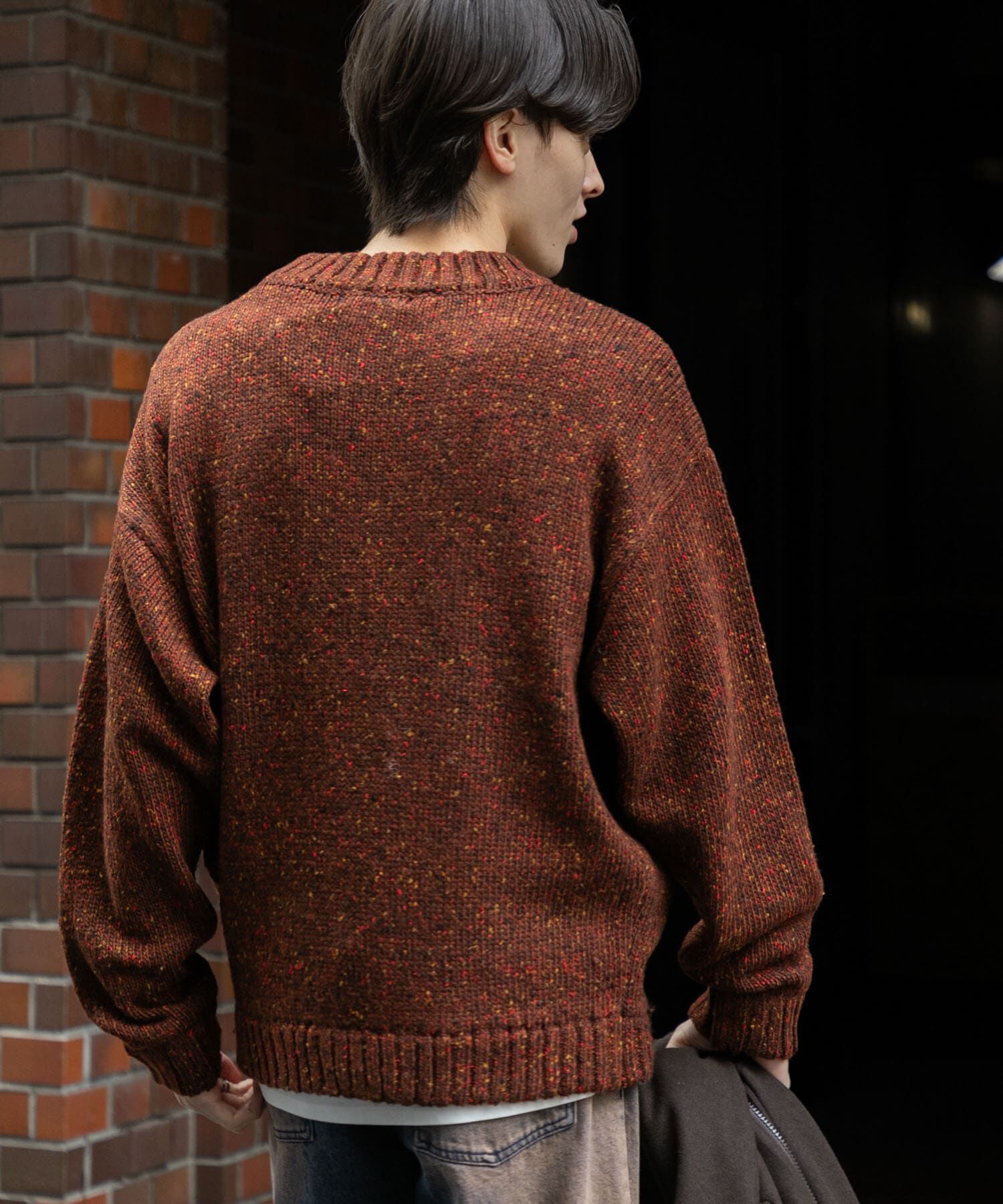 SENSE OF PLACE by URBAN RESEARCH「『洗濯可』カラーネップニットプルオーバー」|ニット・セーター|