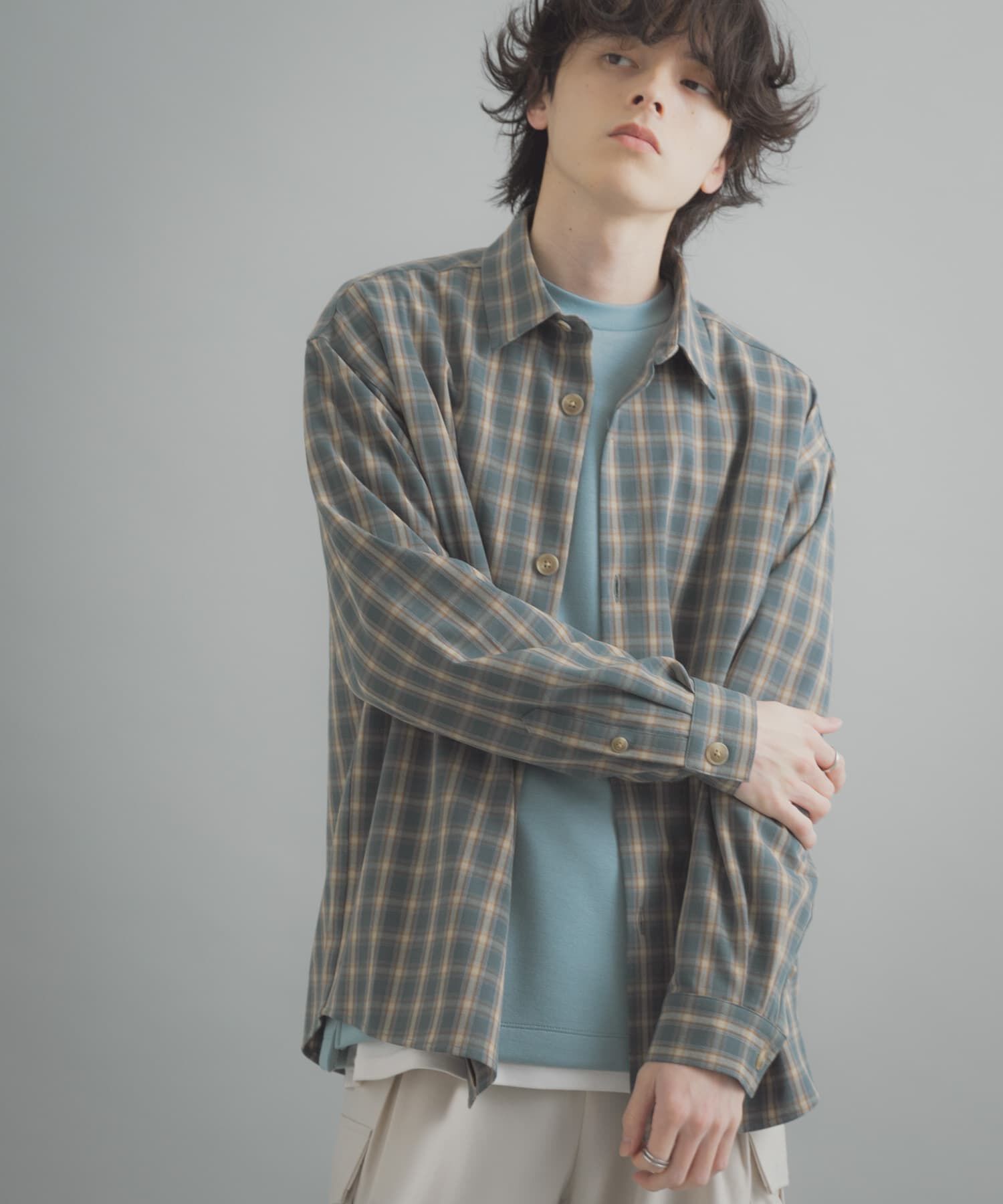 SENSE OF PLACE by URBAN RESEARCH「『ユニセックス』『イージーケア』カラールーズシャツ」|シャツ・ブラウス|