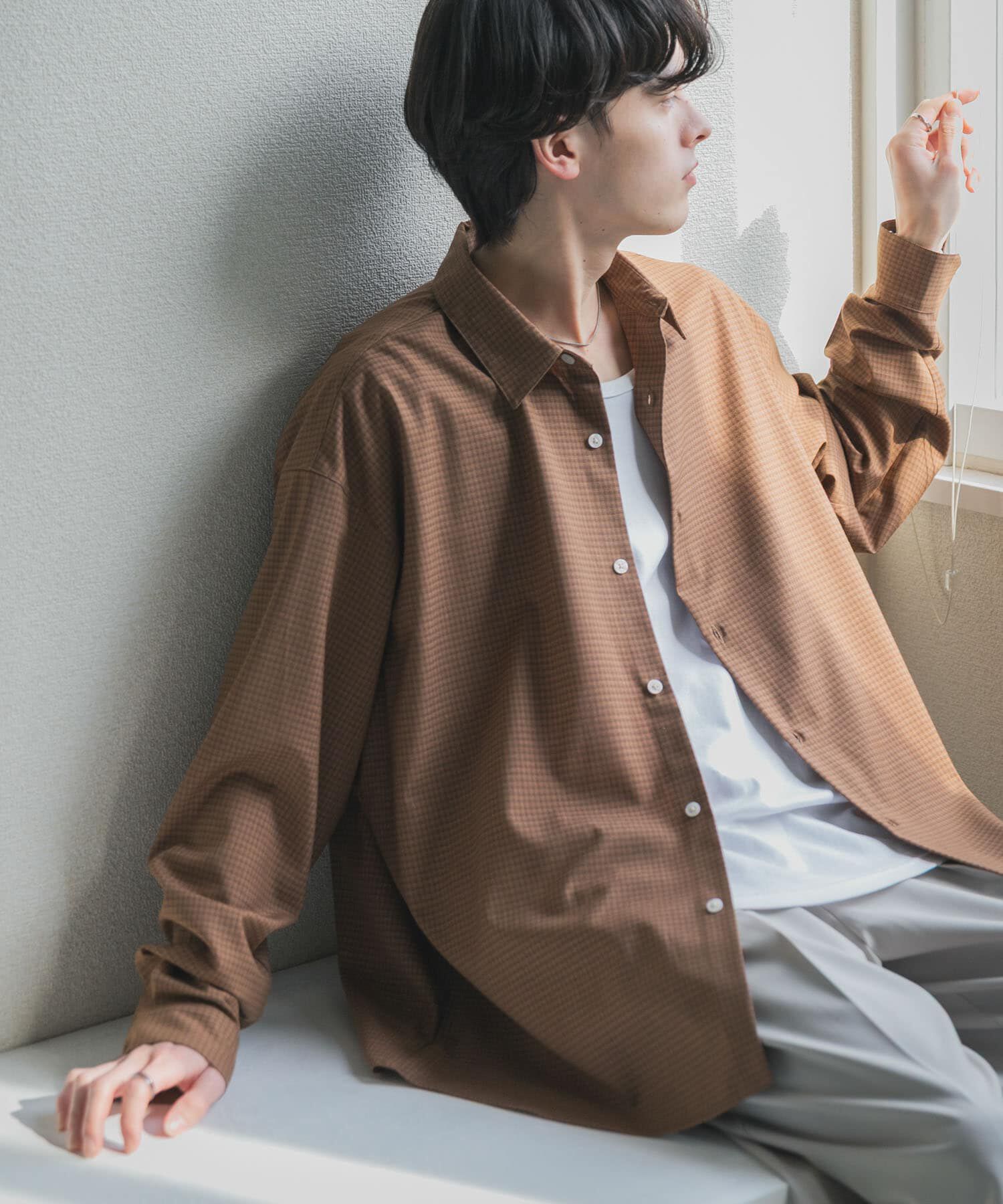 SENSE OF PLACE by URBAN RESEARCH「マイクロチェックレギュラーカラーシャツ」|シャツ・ブラウス|