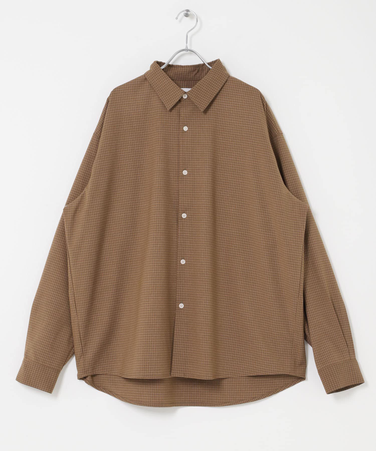 SENSE OF PLACE by URBAN RESEARCH「マイクロチェックレギュラーカラーシャツ」|シャツ・ブラウス|