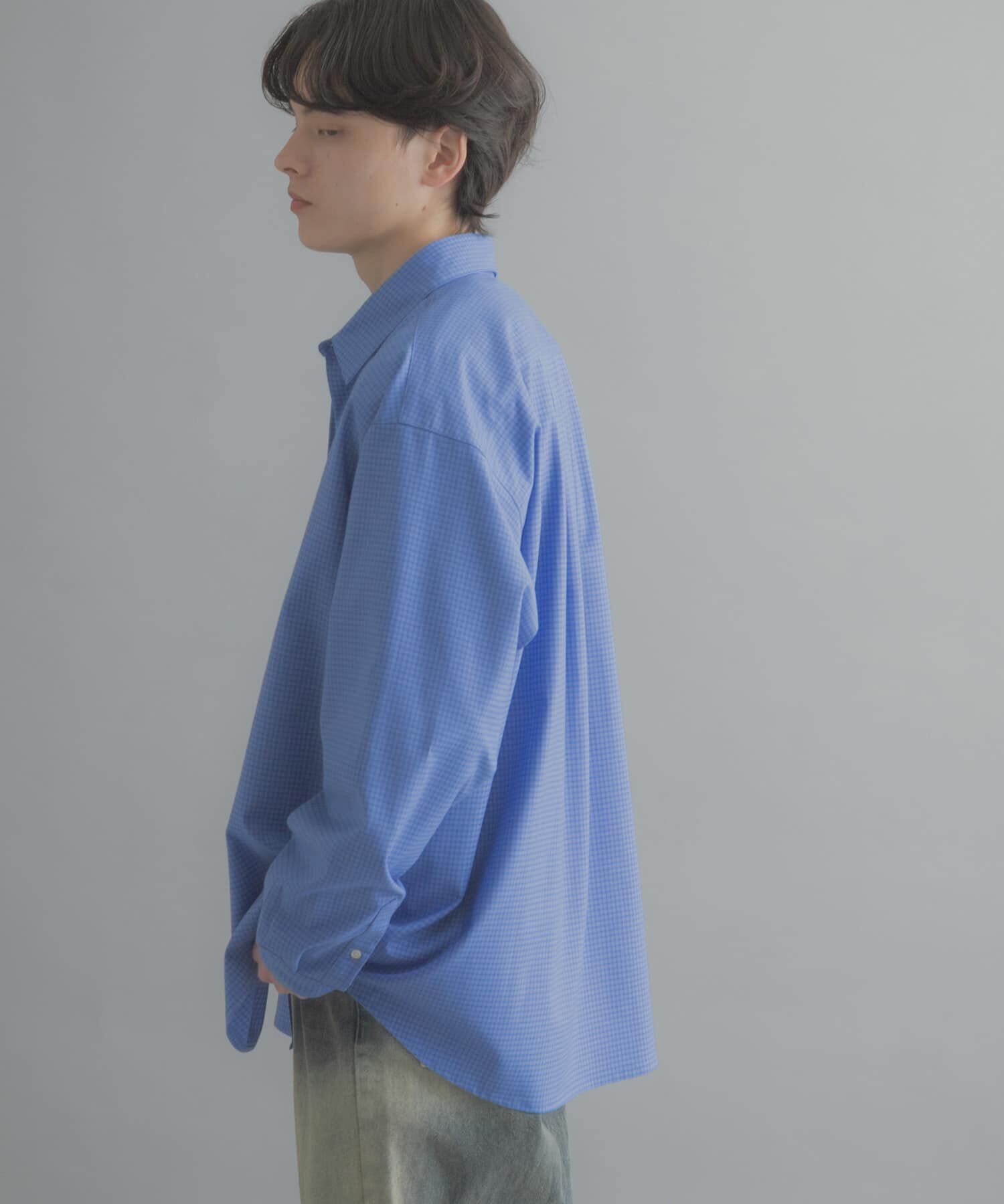 SENSE OF PLACE by URBAN RESEARCH「マイクロチェックレギュラーカラーシャツ」|シャツ・ブラウス|