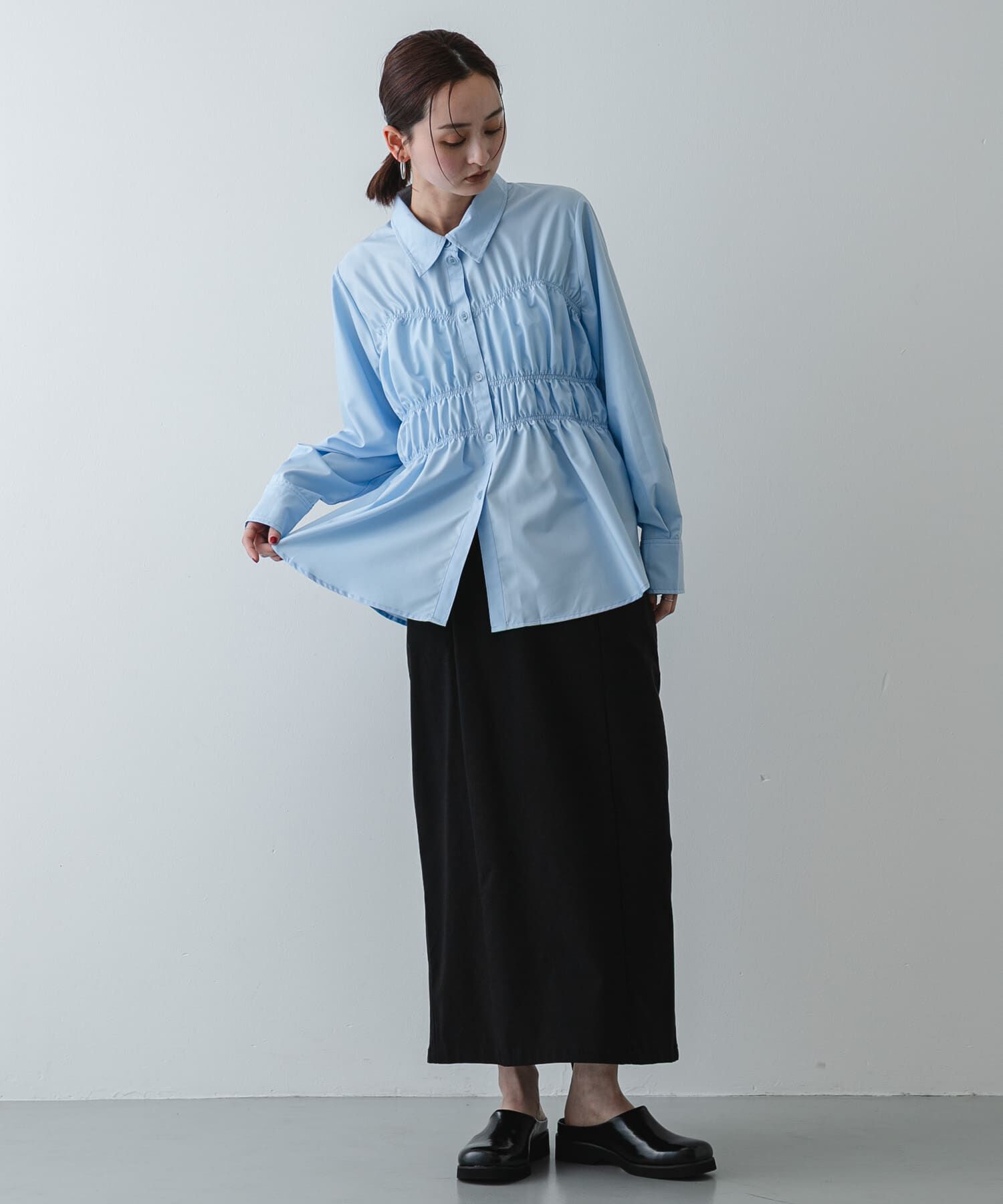 SENSE OF PLACE by URBAN RESEARCH「シャーリングデザインシャツ」|シャツ・ブラウス|