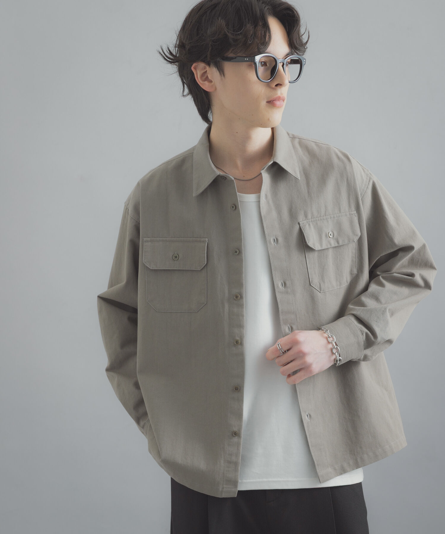 SENSE OF PLACE by URBAN RESEARCH「ダブルポケットカラーデニムシャツ」|シャツ・ブラウス|