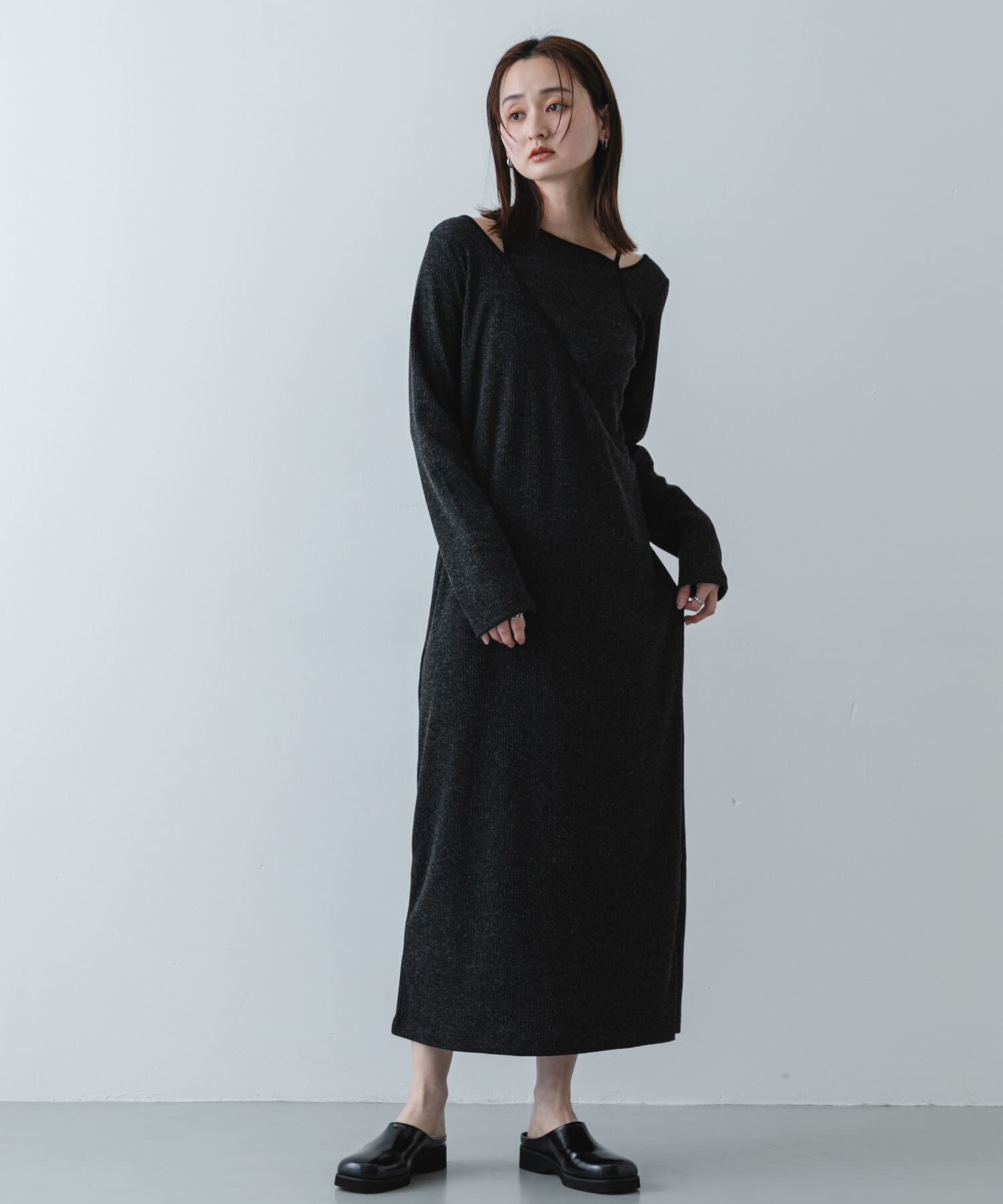 SENSE OF PLACE by URBAN RESEARCH「レイヤードデザインリブワンピース」|ワンピース|