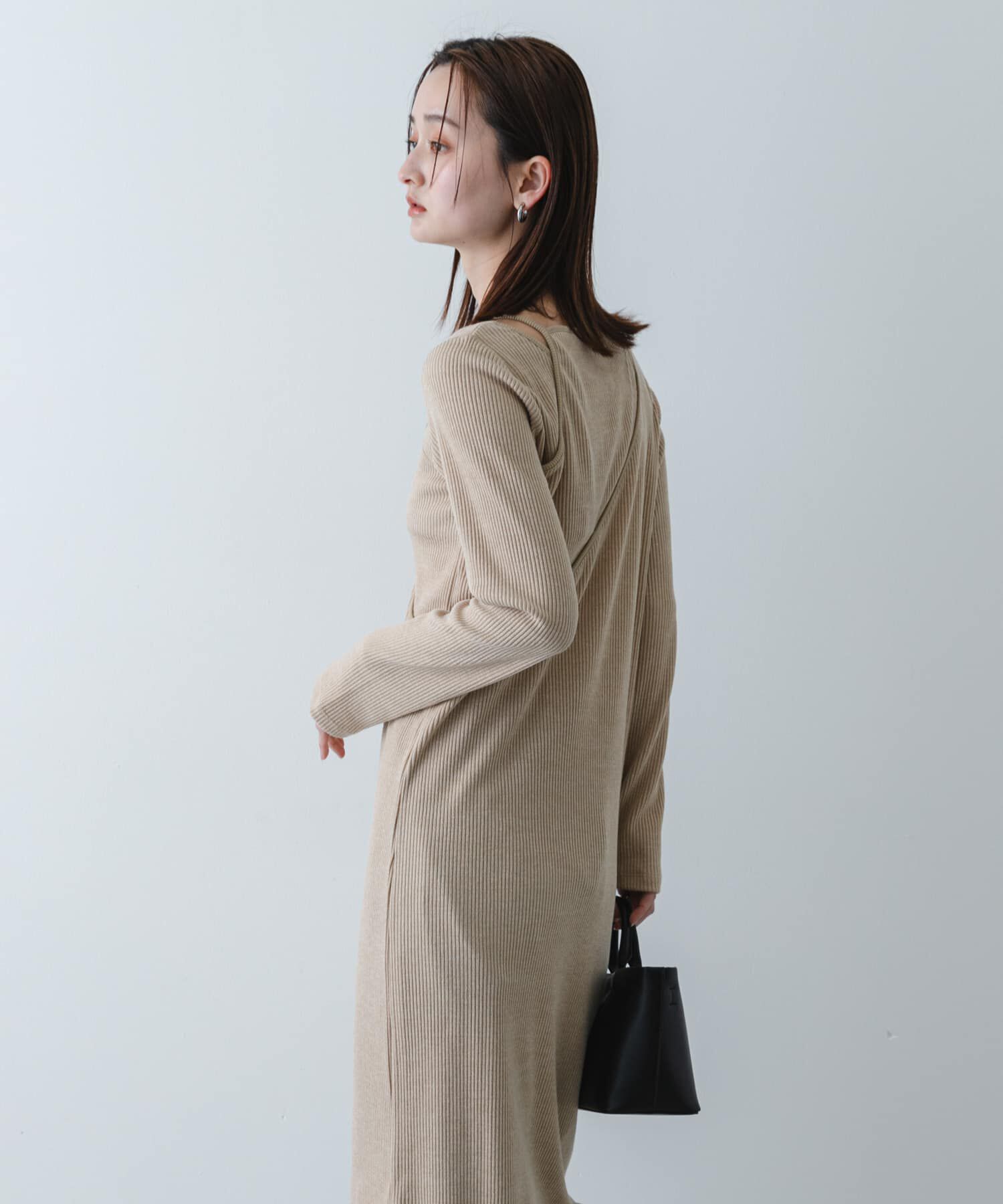 SENSE OF PLACE by URBAN RESEARCH「レイヤードデザインリブワンピース」|ワンピース|